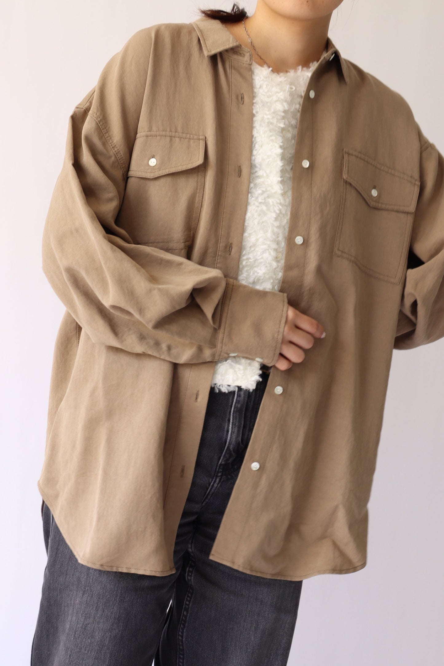 【ACUTA】バイオ加工オーバーシャツ