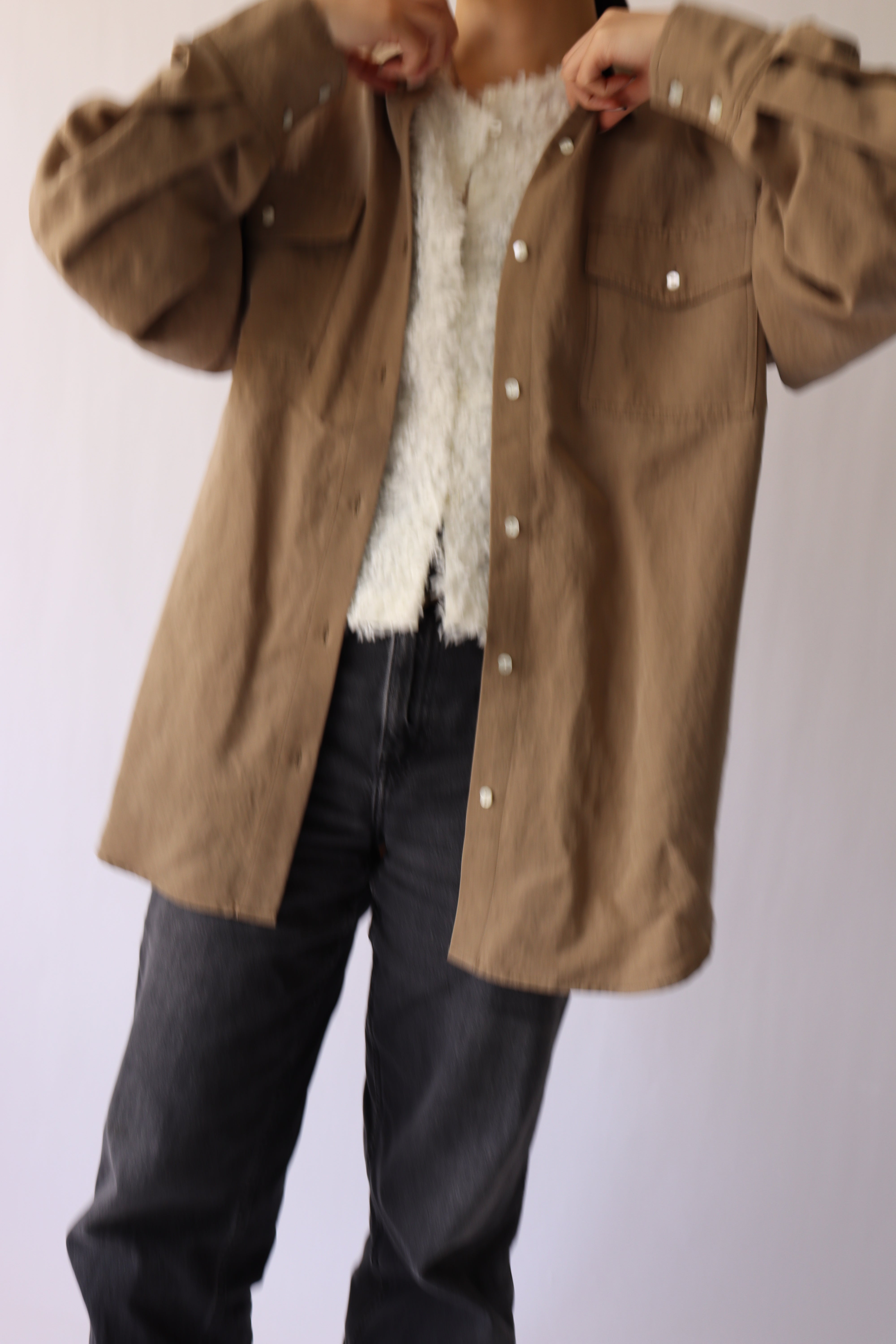 ACUTAバイオ加工オーバーシャツ ACUTA アクータ】【PRE ORDER】バイオ加工オーバーシャツ 30代