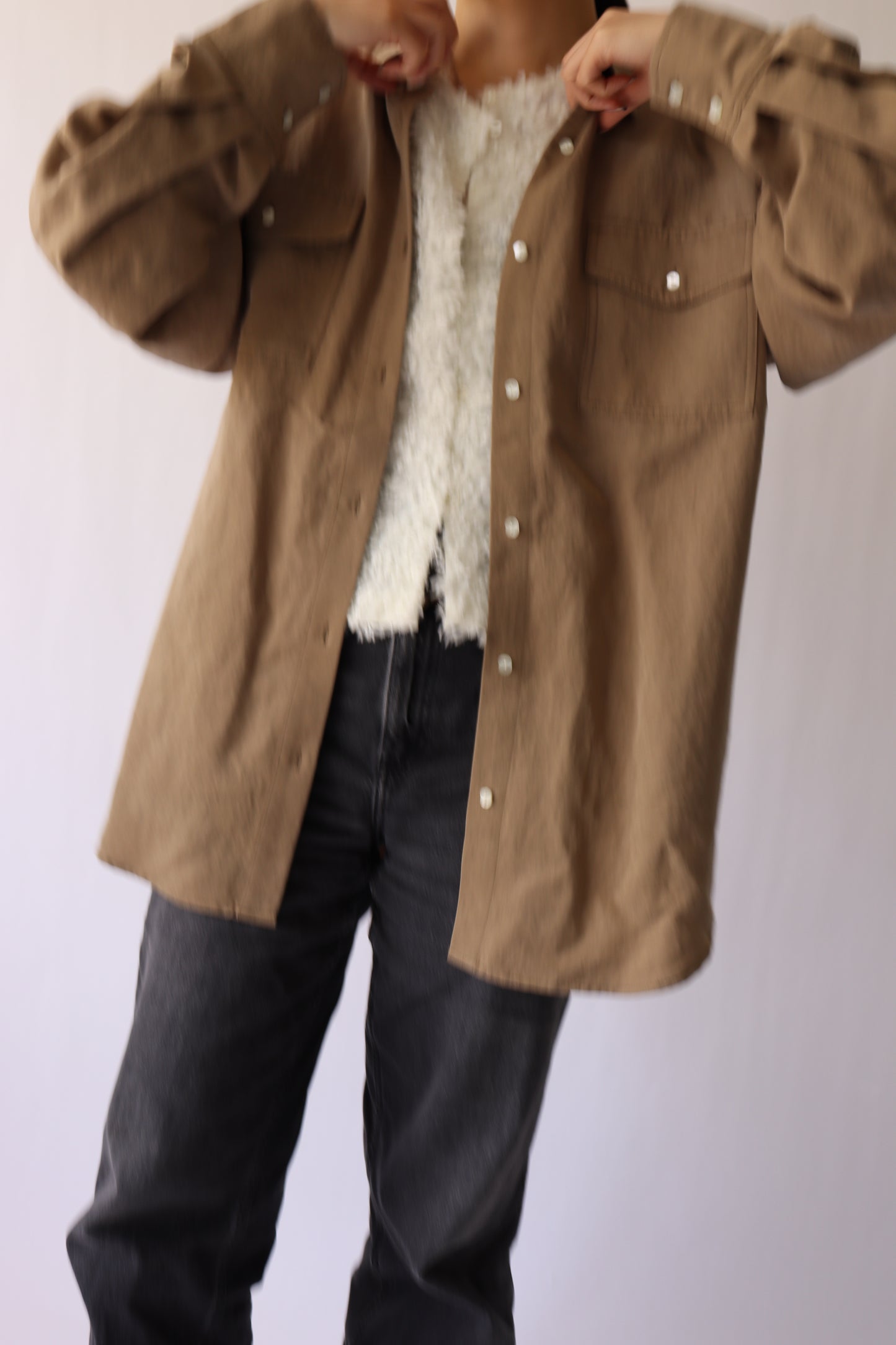 【ACUTA】バイオ加工オーバーシャツ