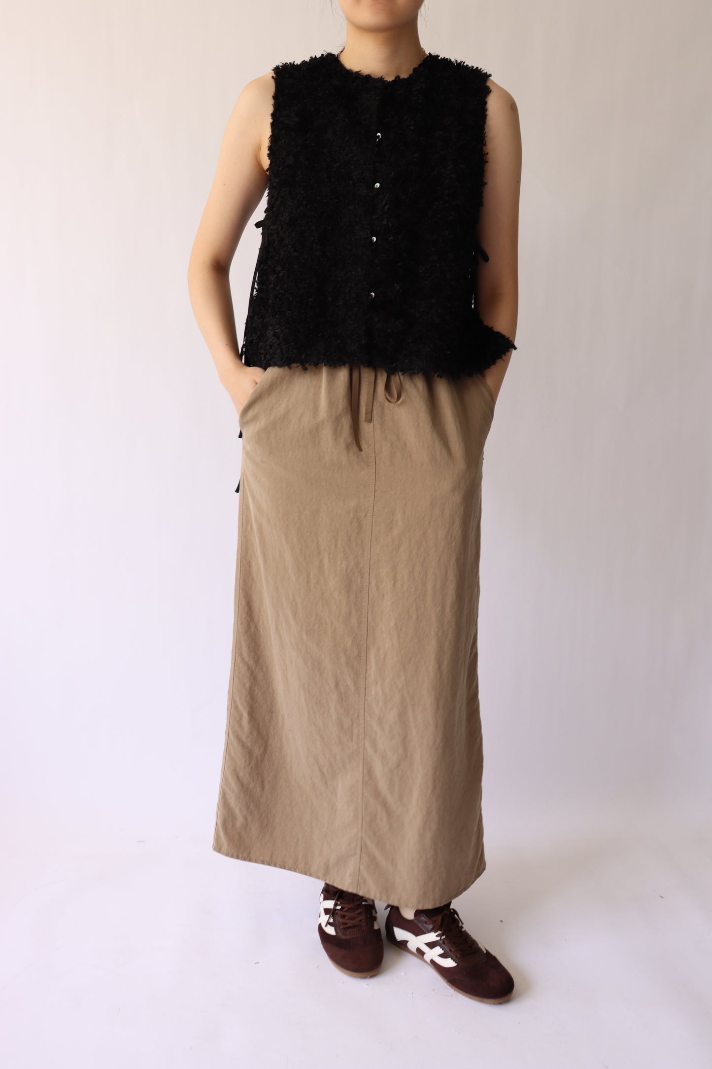 【ACUTA】 バイオ加工ロングスカート