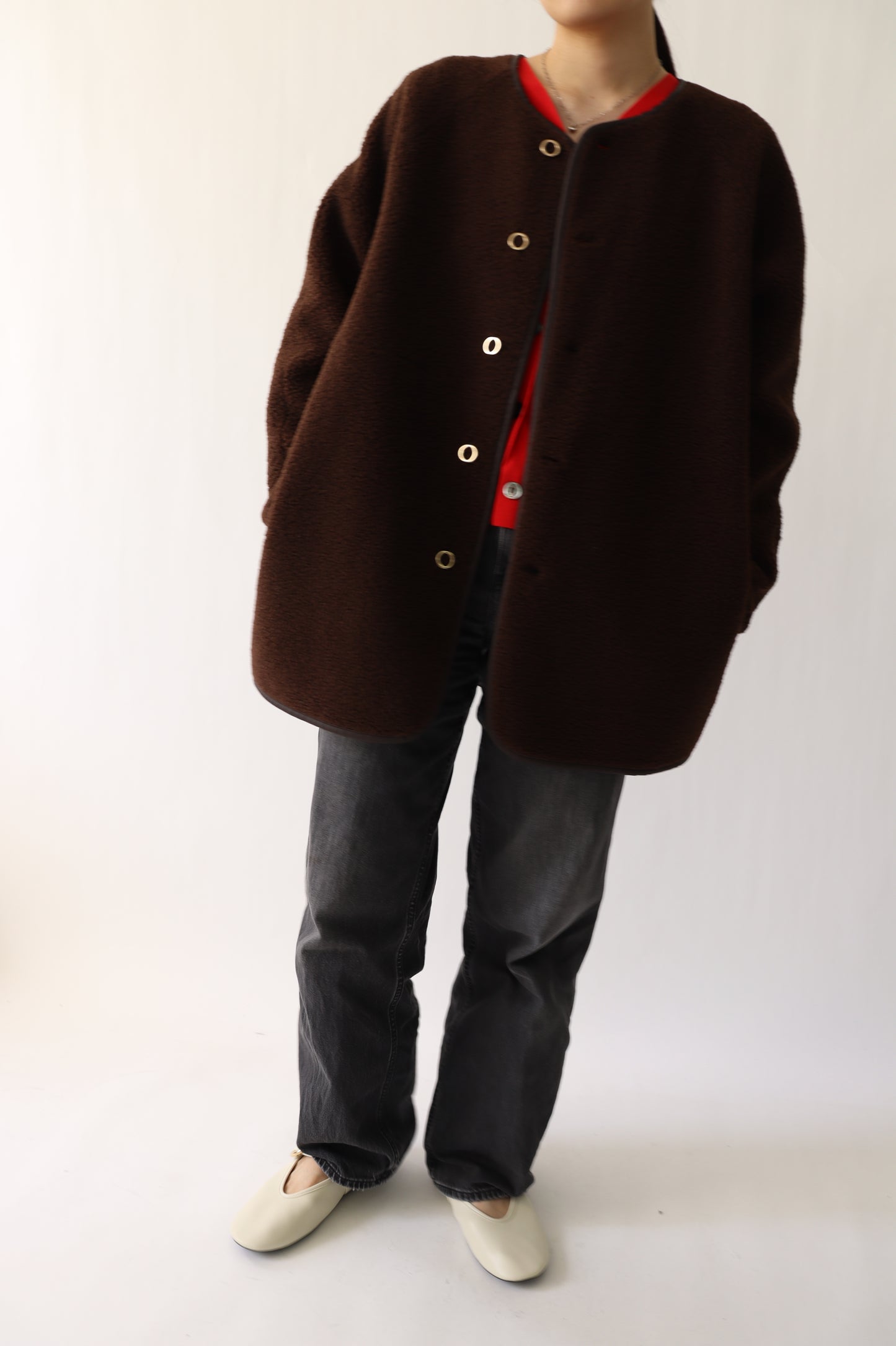 【ACUTA】【PRE ORDER】リバーシブルボアコート