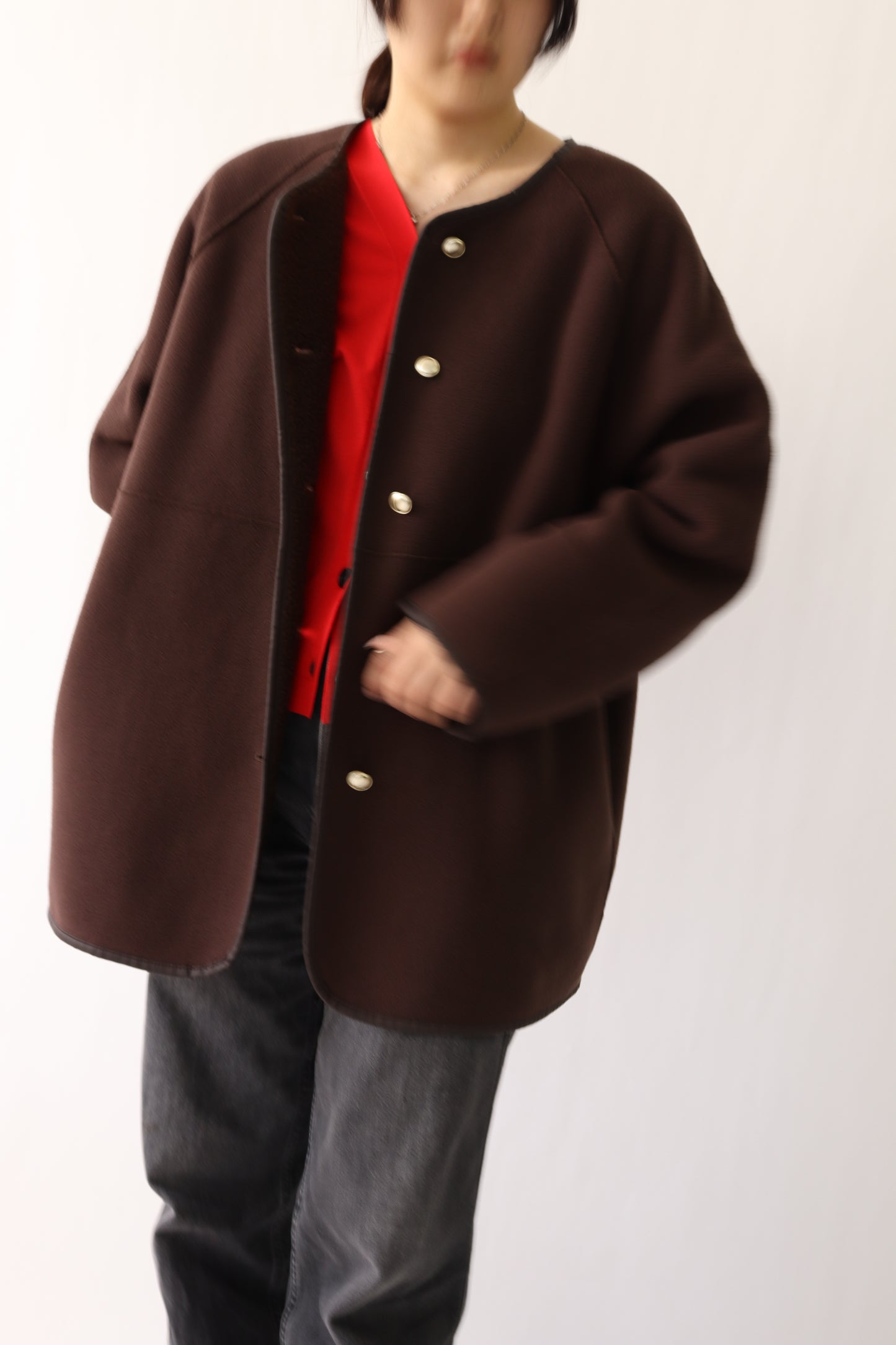 【ACUTA】【PRE ORDER】リバーシブルボアコート