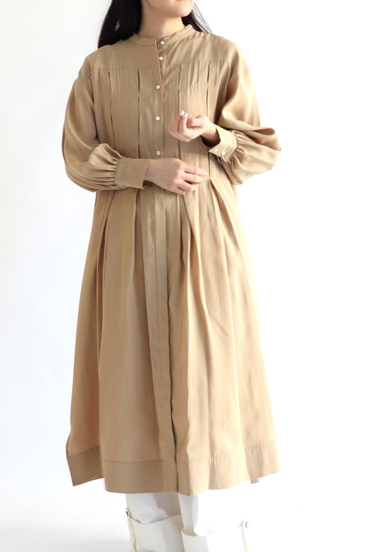 【ACUTA】 格子タックワンピース