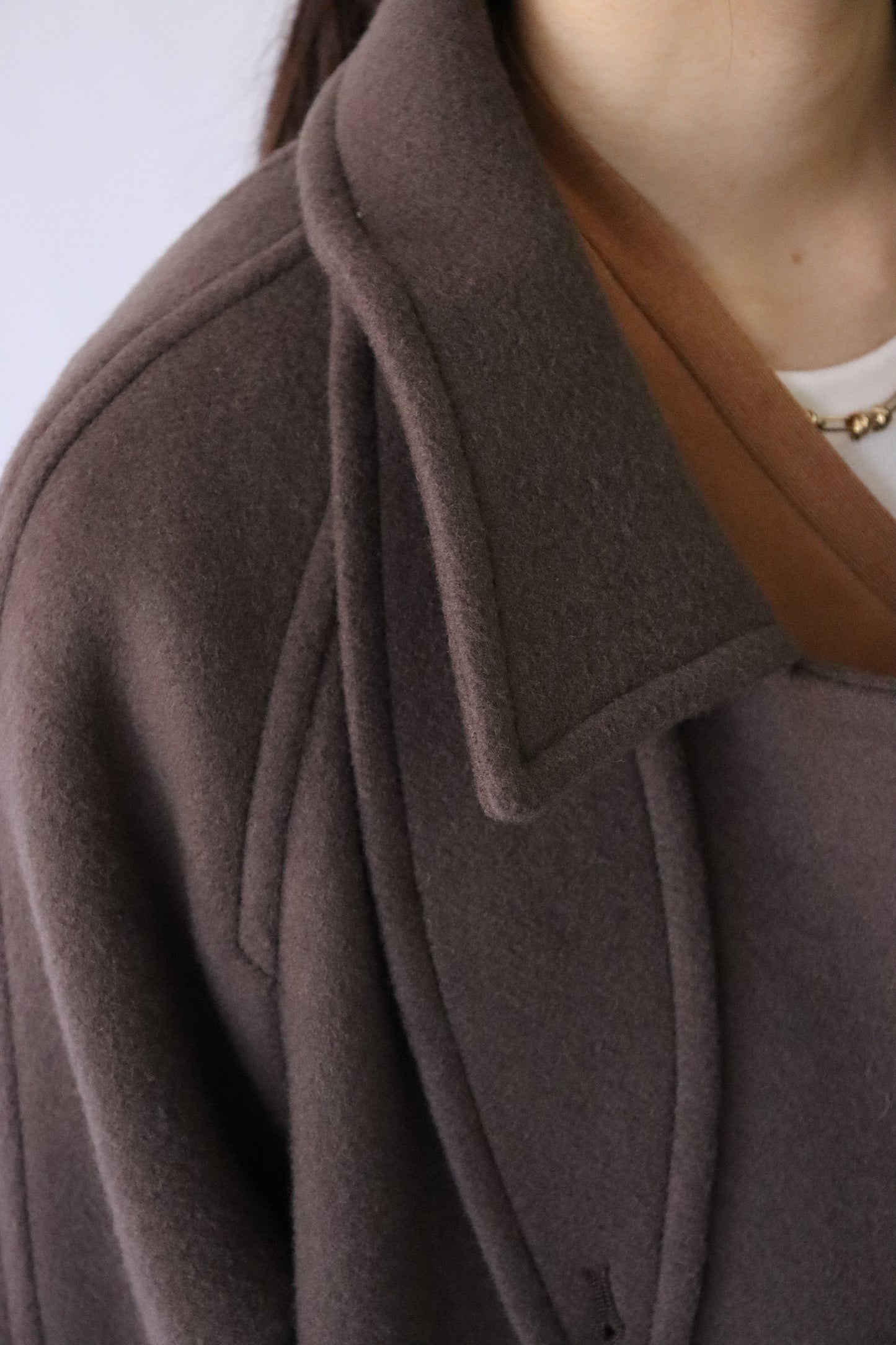 【ACUTA】ラグランスリーブWOショートコート