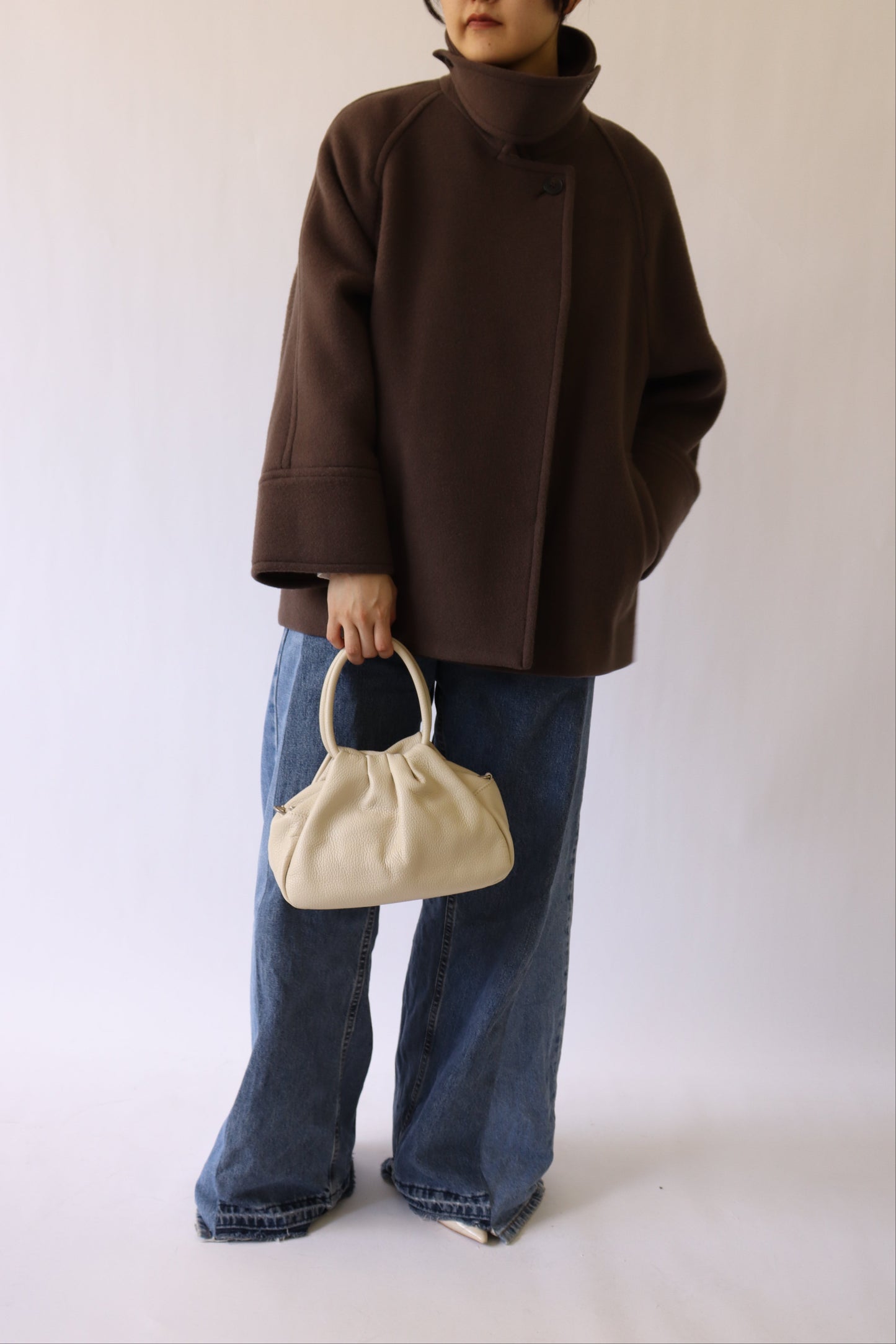 【ACUTA】ラグランスリーブWOショートコート