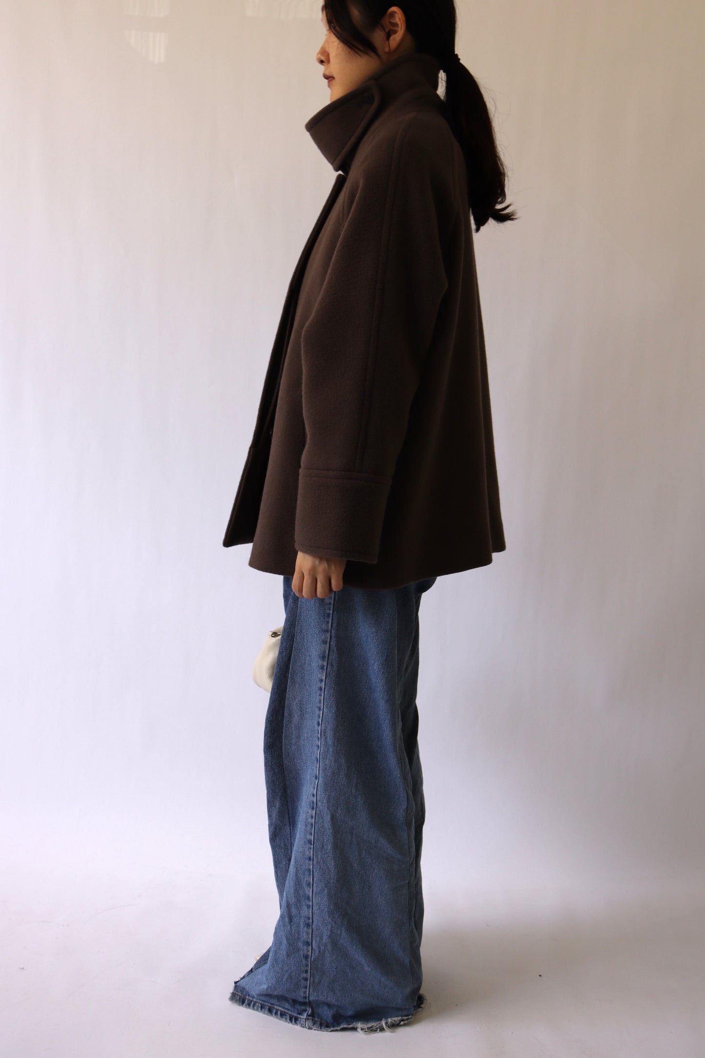 【ACUTA】ラグランスリーブWOショートコート