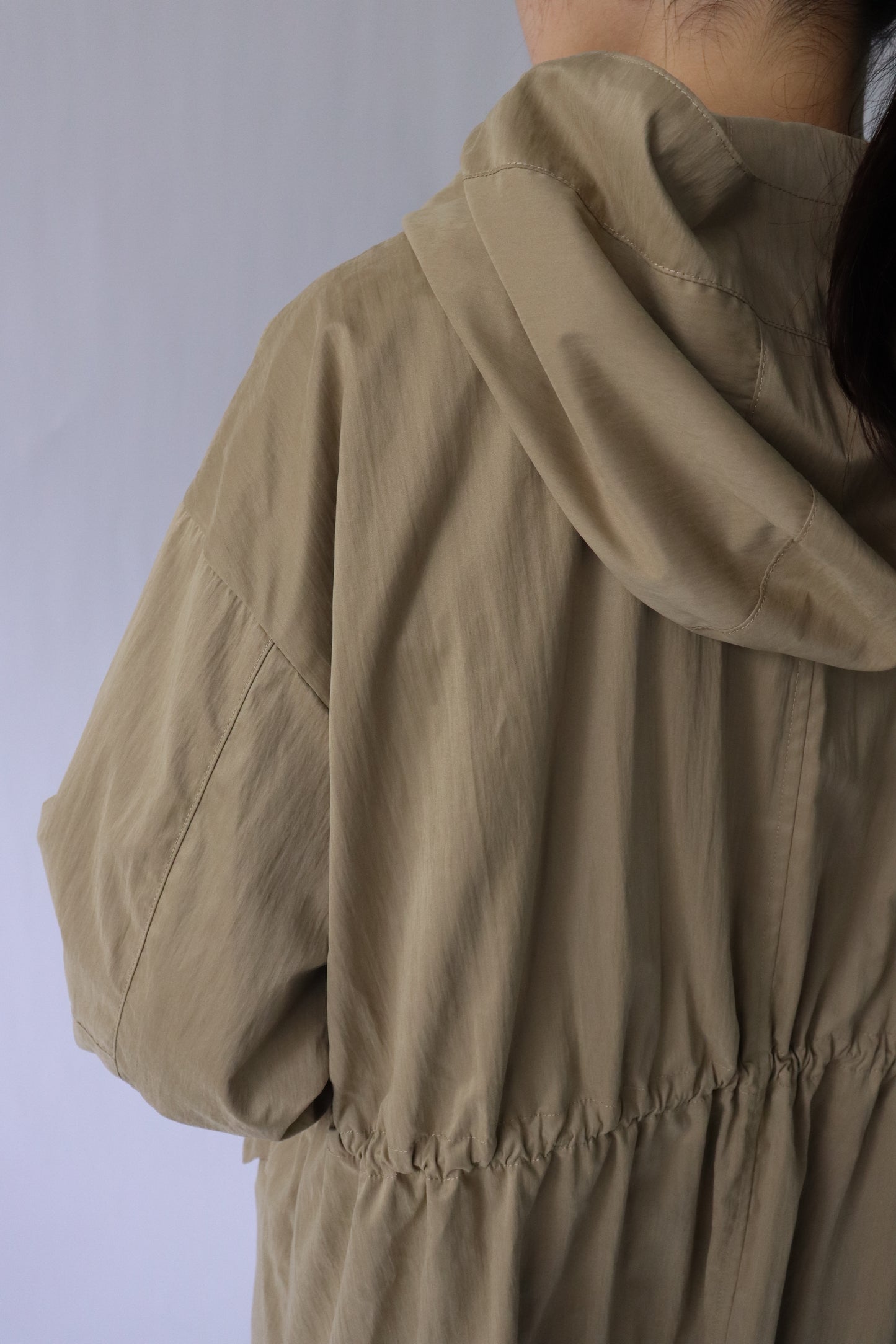 【ACUTA】フィブリルタッチフーディロングコート