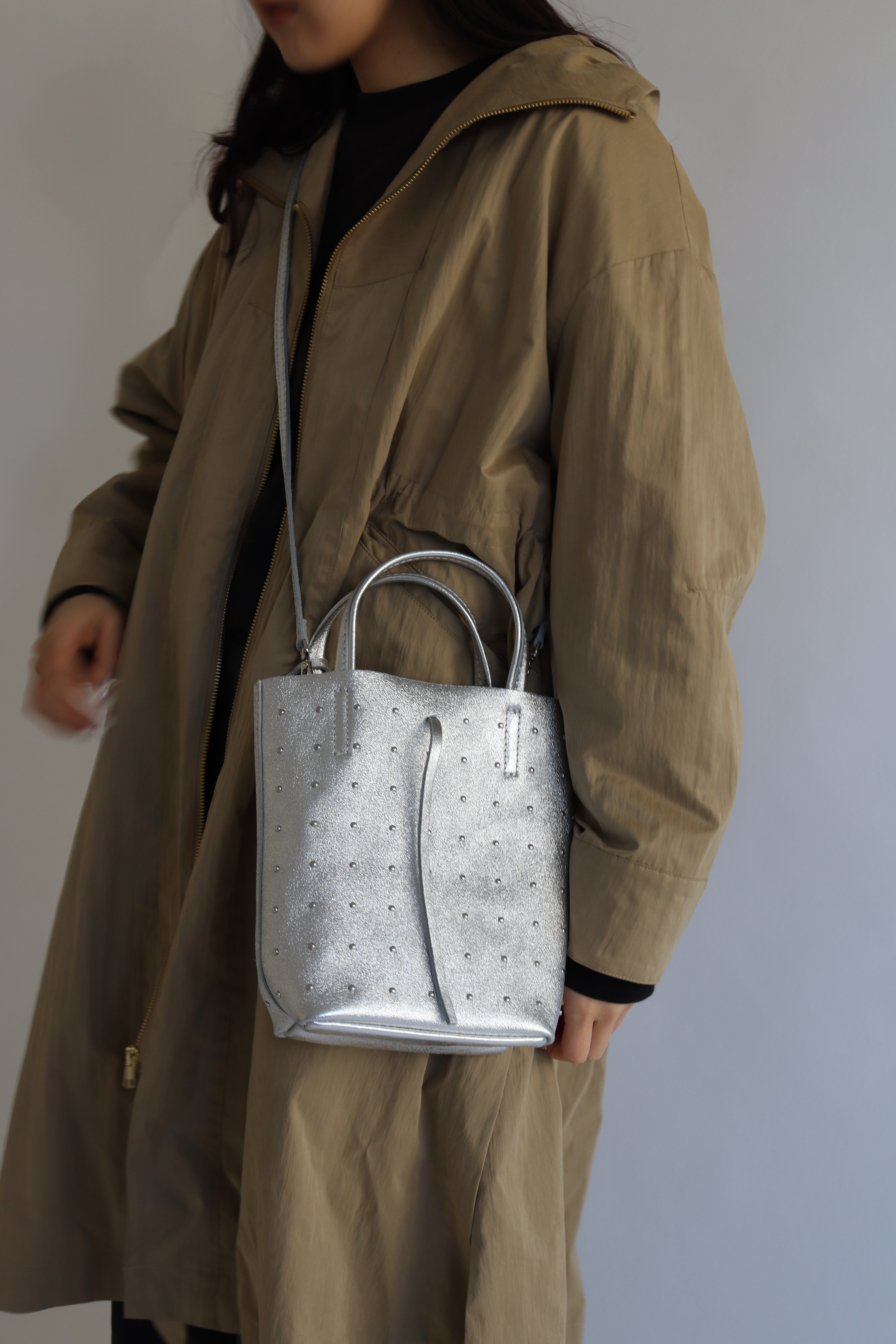 MILLELA FIRENZE】再入荷 ミレッラフィレンツェ メタリック シルバー