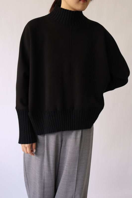【ACUTA】ニットコンビハイネックトップス
