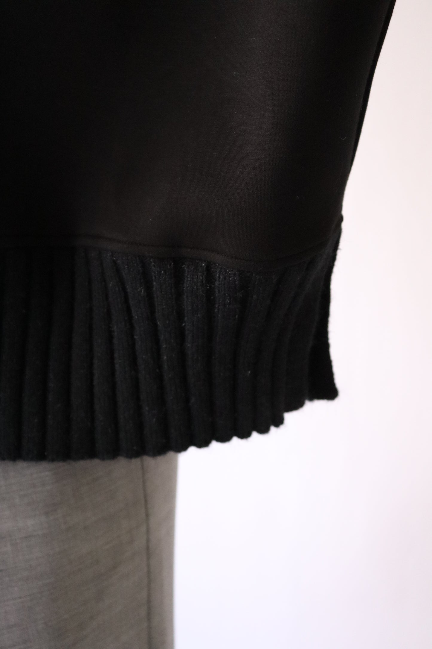【ACUTA】ニットコンビハイネックトップス