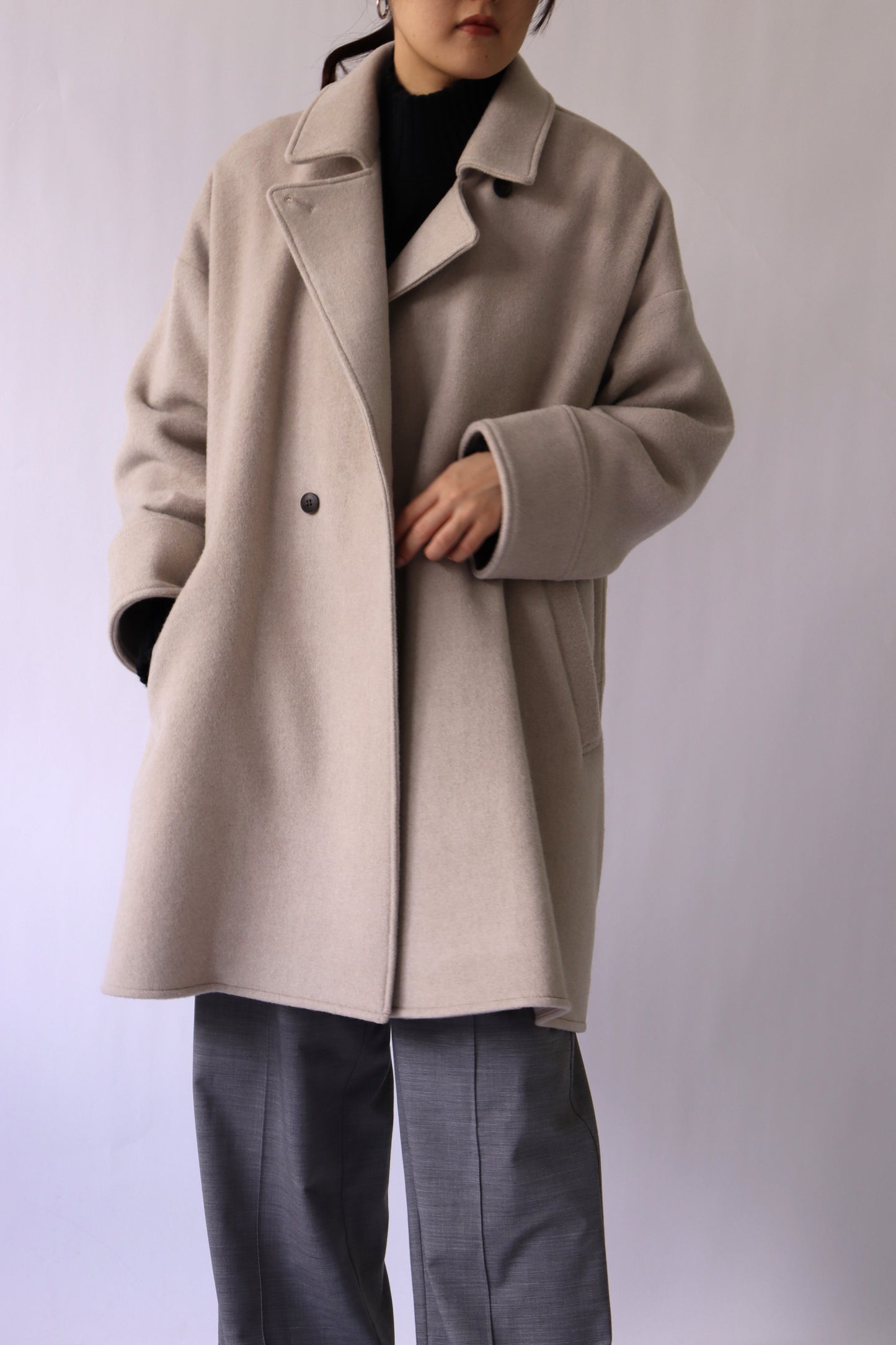 【ACUTA】フレアヨークWOテントコート