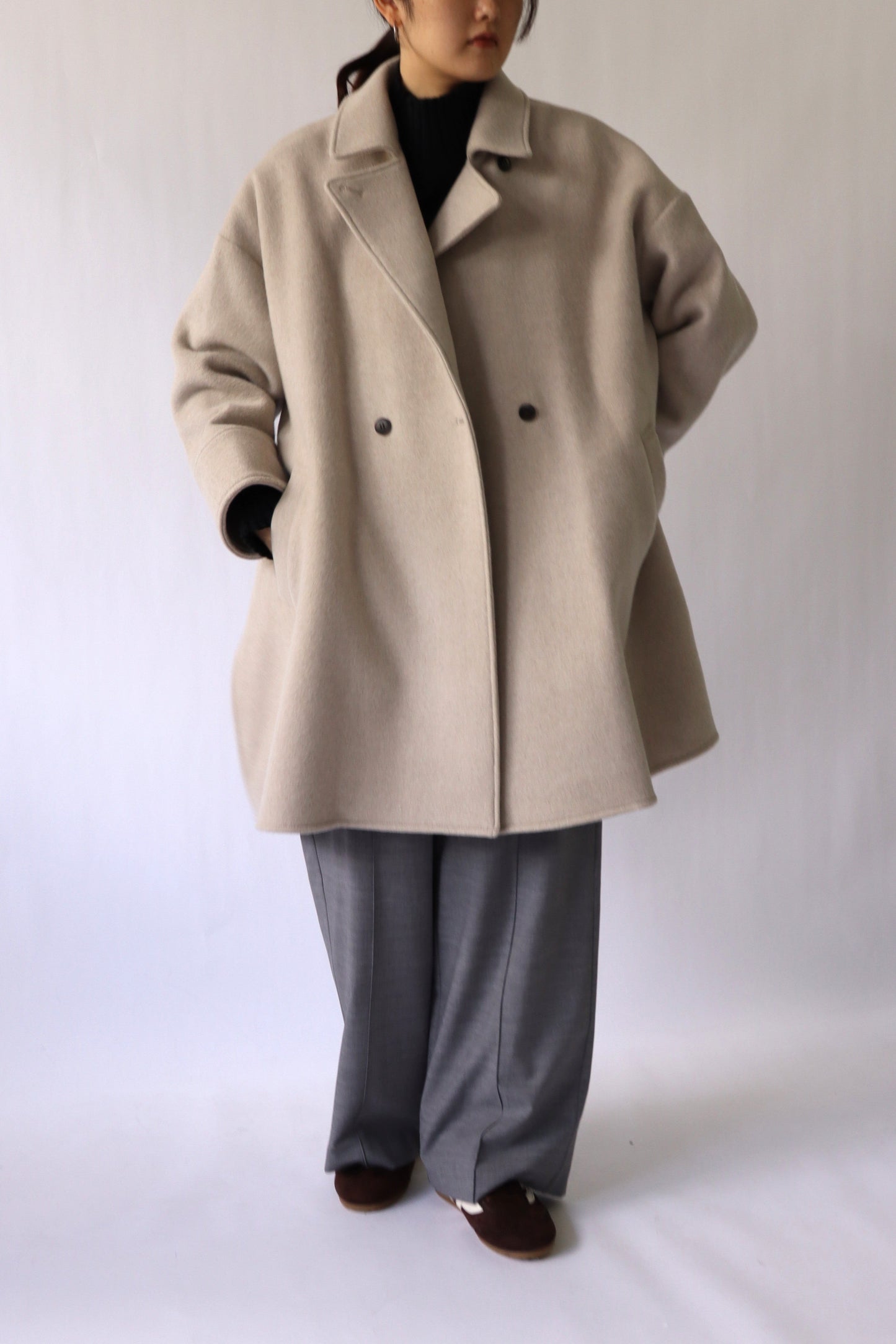 【ACUTA】フレアヨークWOテントコート