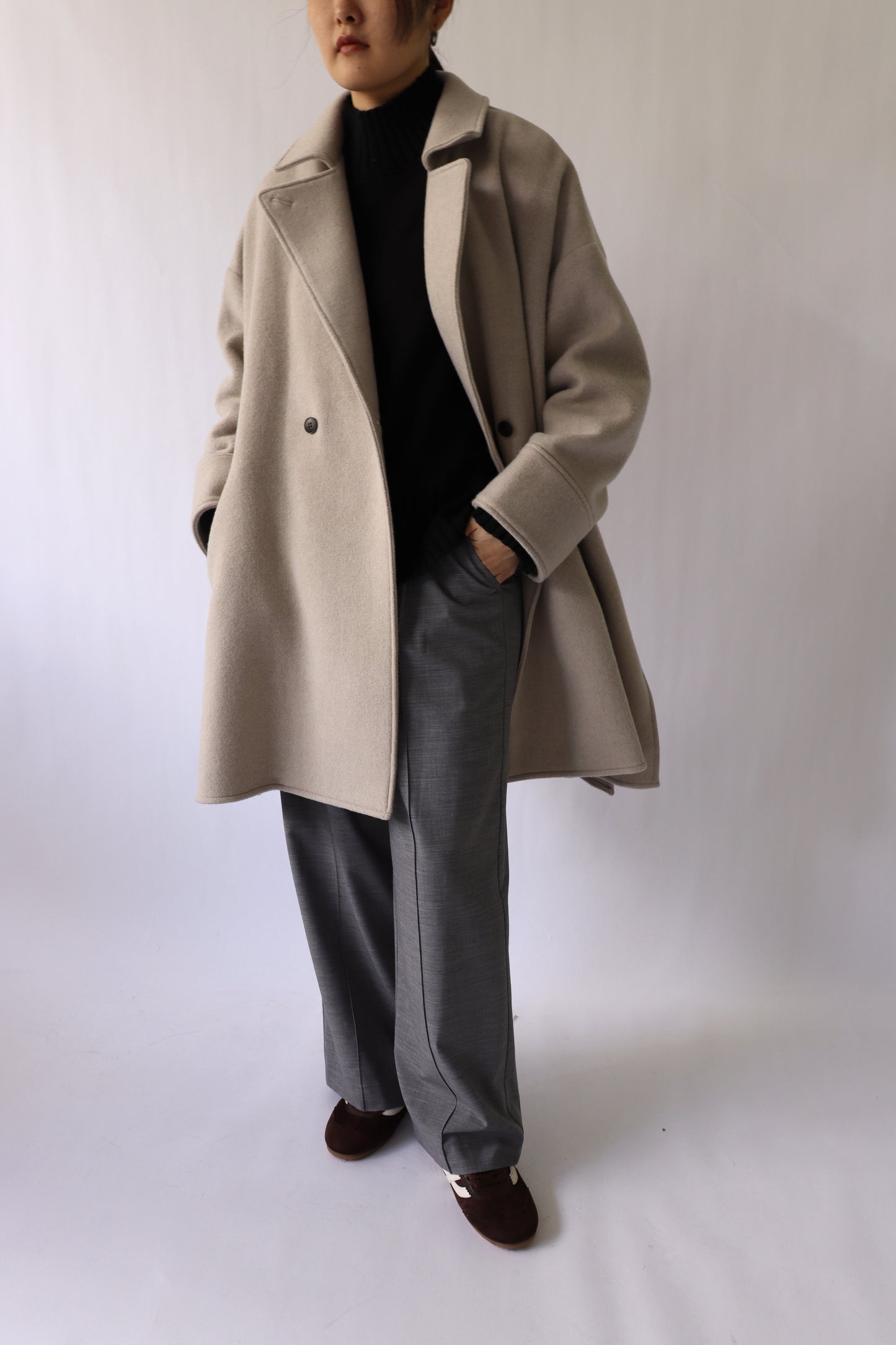 【ACUTA】フレアヨークWOテントコート