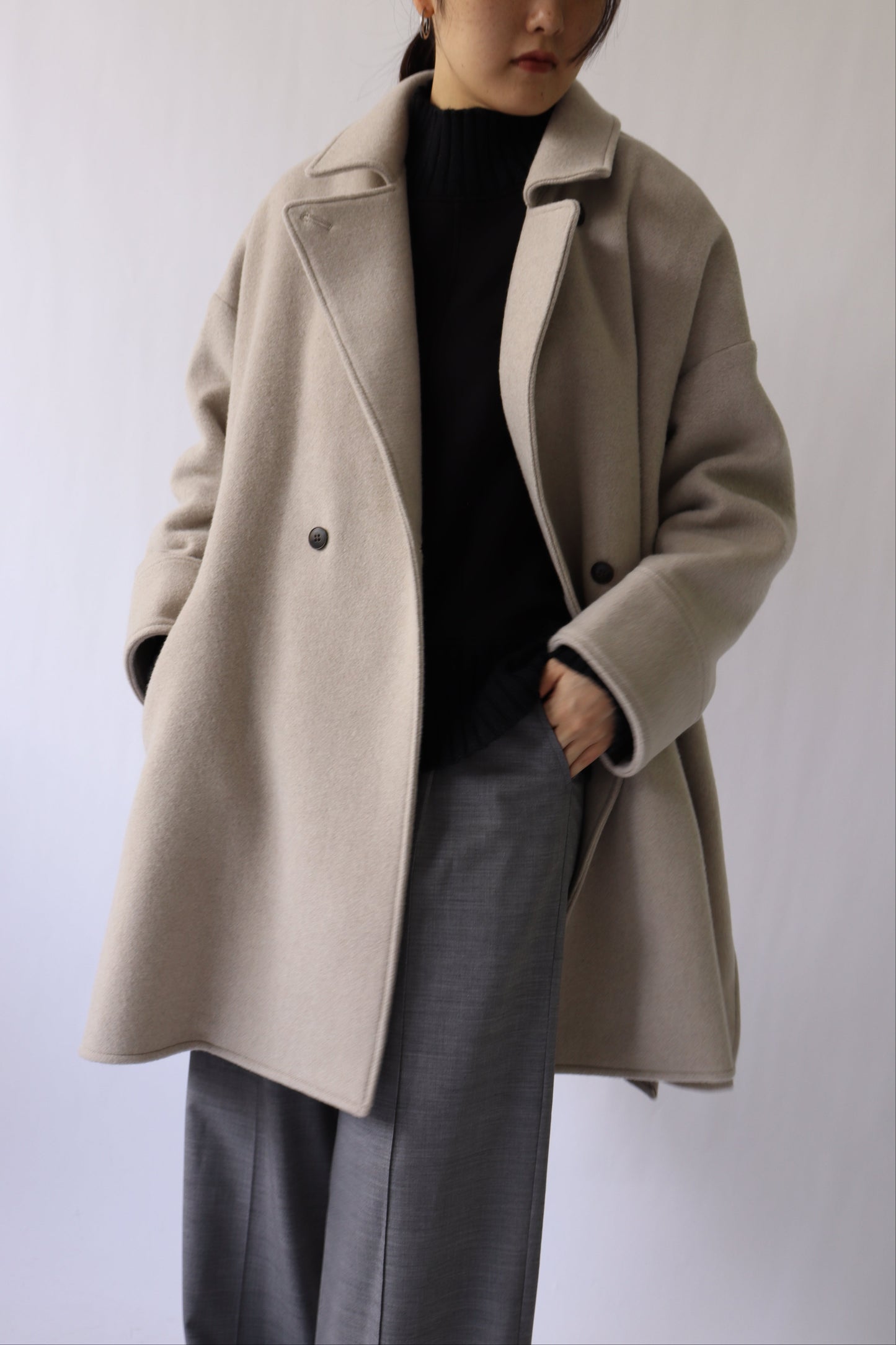 【ACUTA】フレアヨークWOテントコート