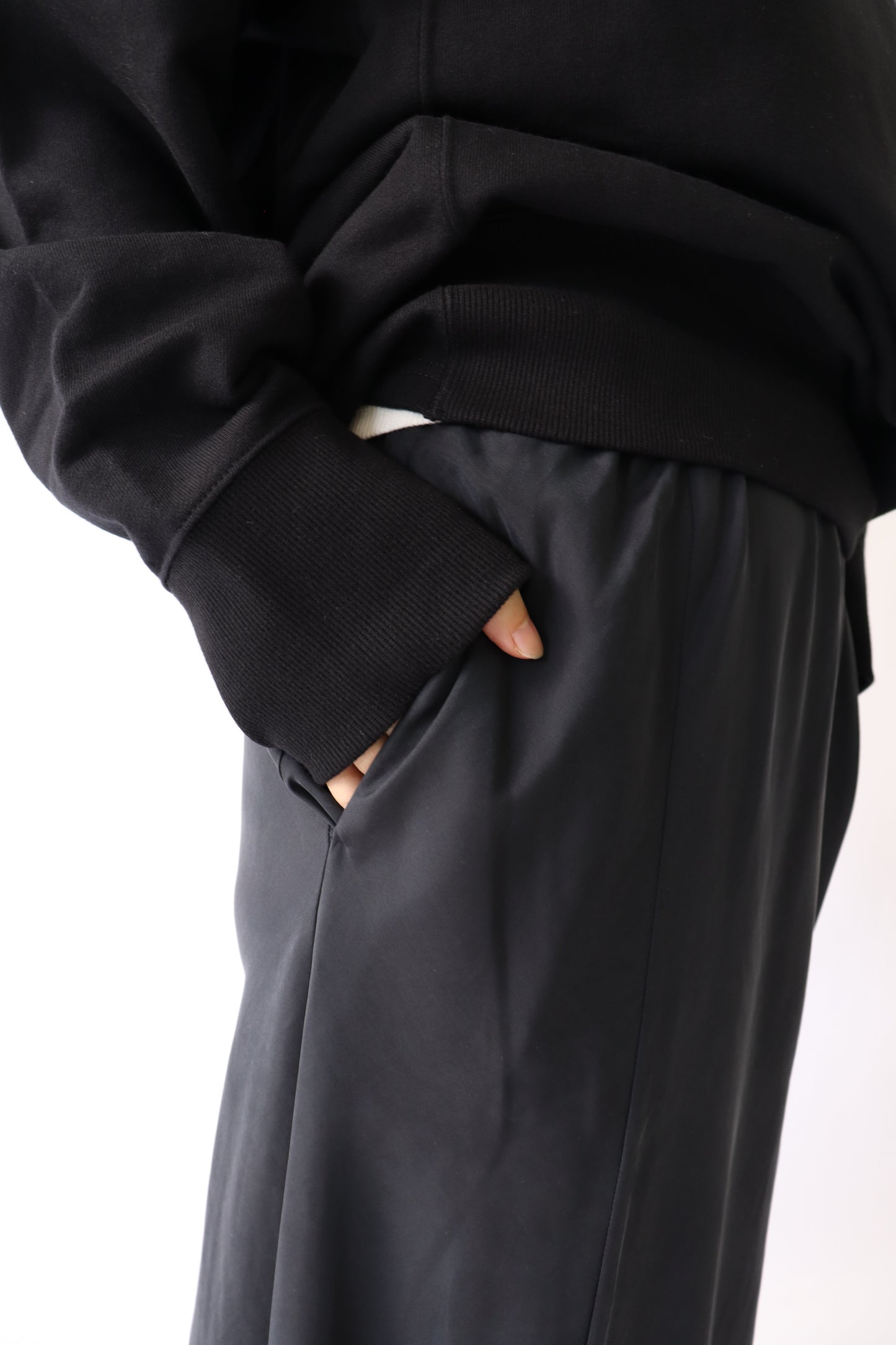 【Ruhe】裏毛ボートネックトップス