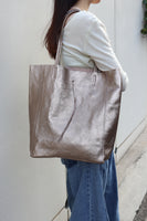 【MILLELA  FIRENZE】【新色】メタリックレザートートバッグ