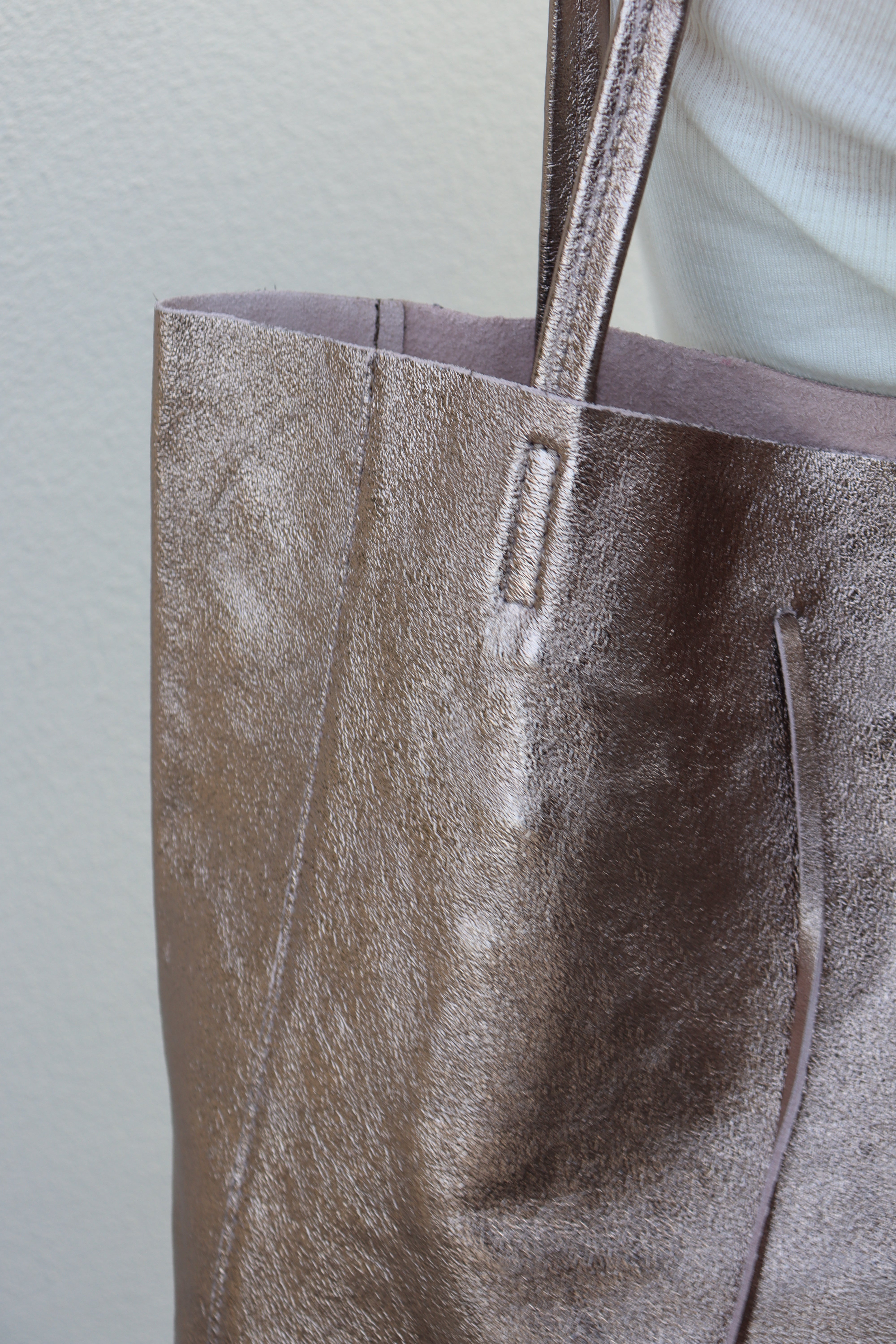メタリックレザートートバッグ | MILLELA FIRENZE イタリア製 – ACUTA