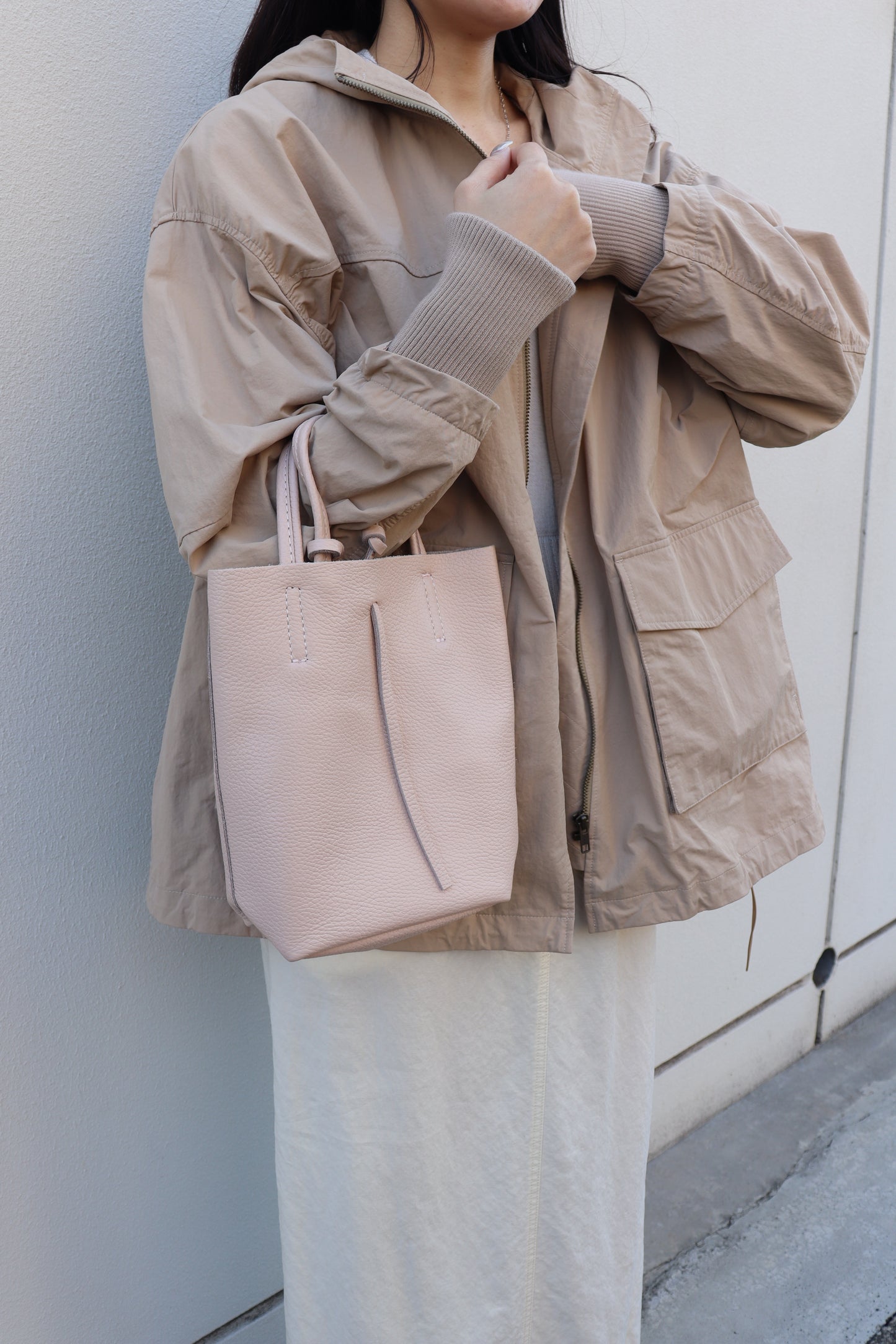 【MILLELA FIRENZE】シュリンクレザーミニトートバッグ