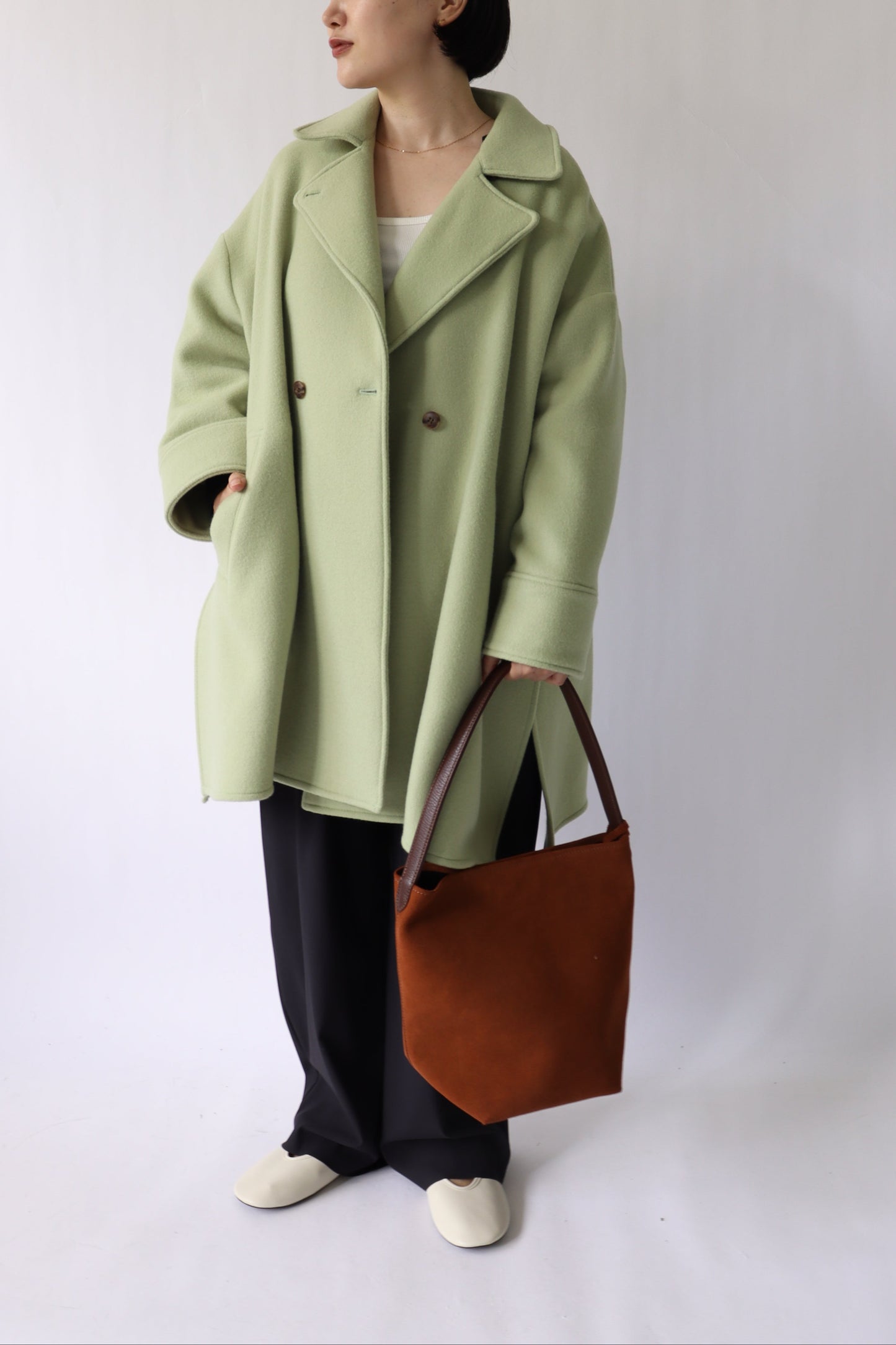 【ACUTA】フレアヨークWOテントコート