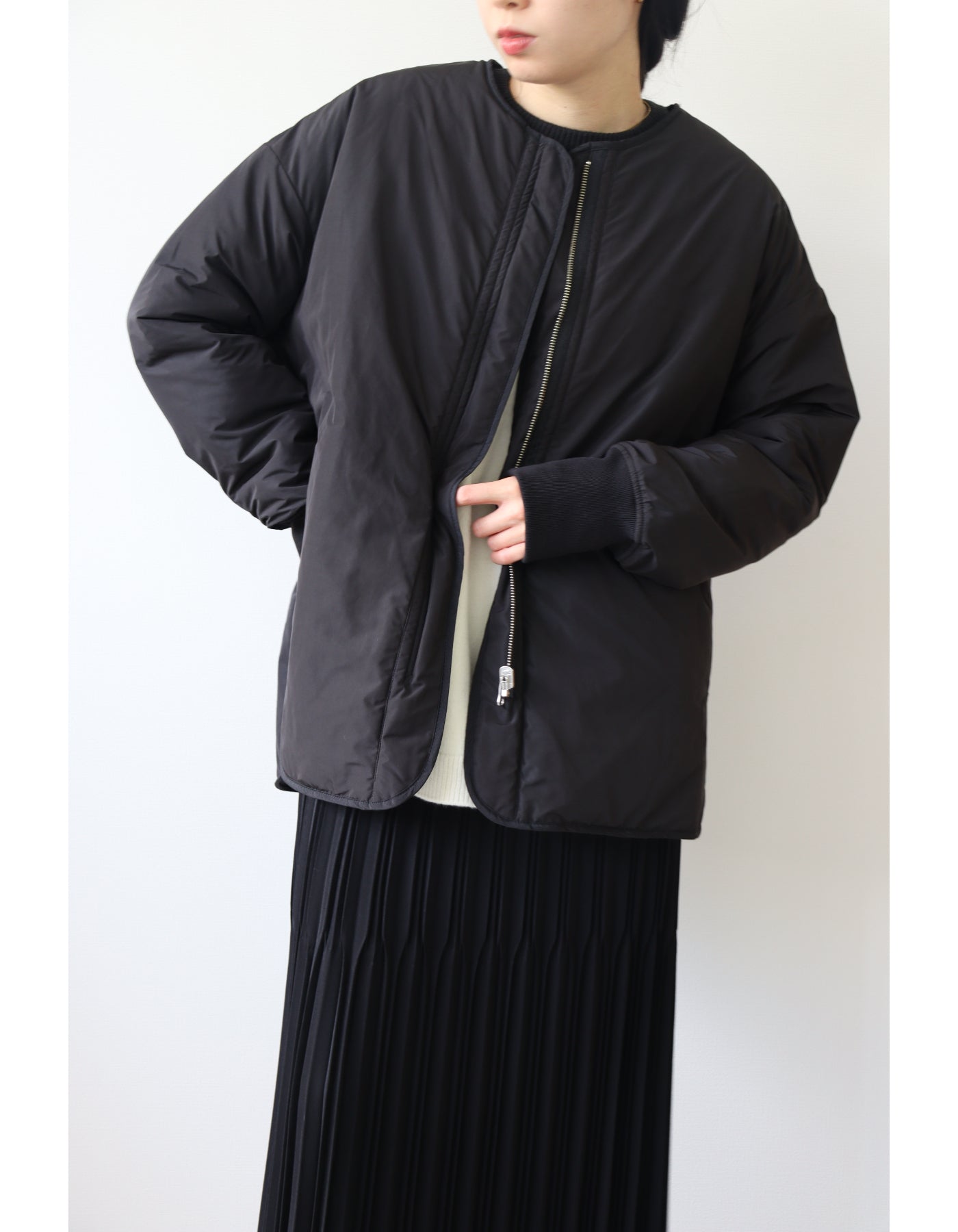 【ACUTA アクータ】タフタリバーシブル中綿ブルゾン