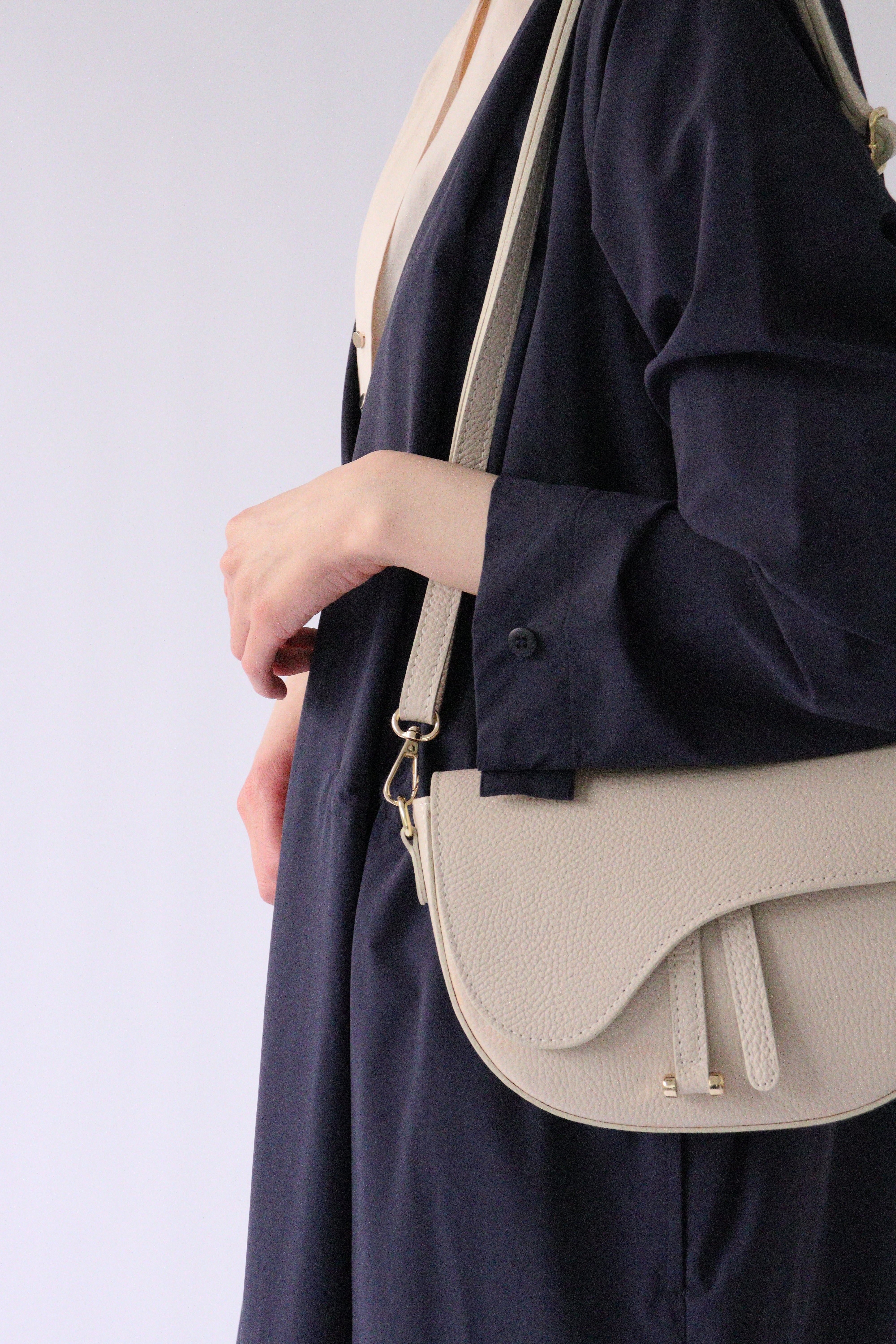 MILLELA FIRENZE】ミレッラフィレンツェ レザーサドルバッグ