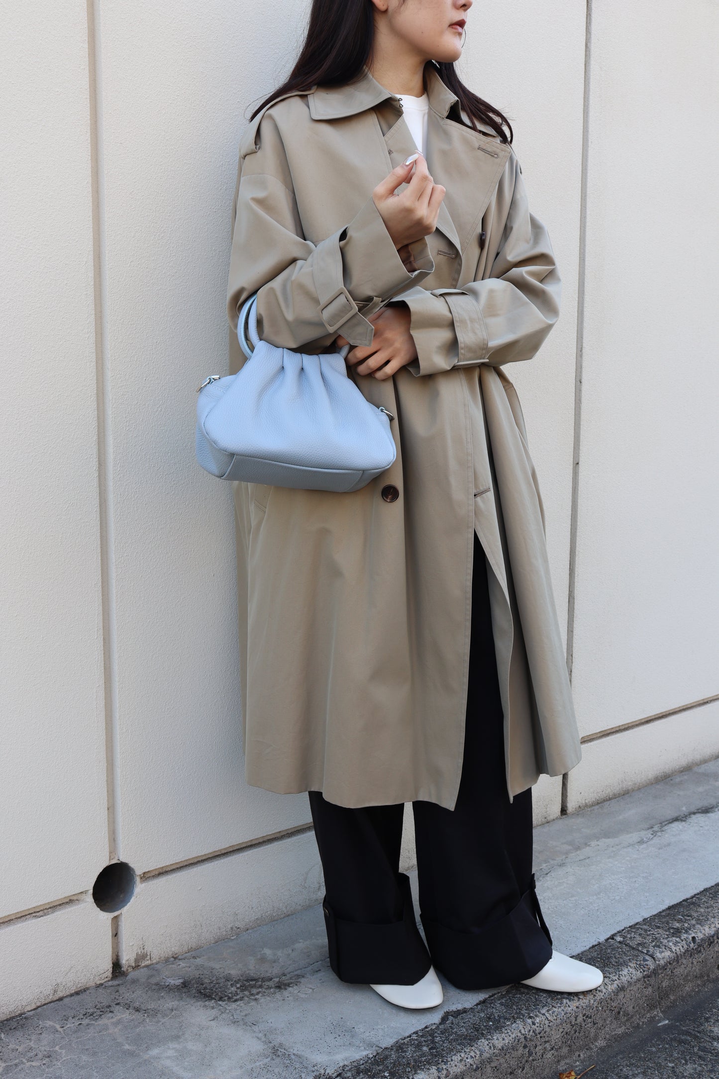 【MILLELA  FIRENZE】【新色】タックハンドバッグ