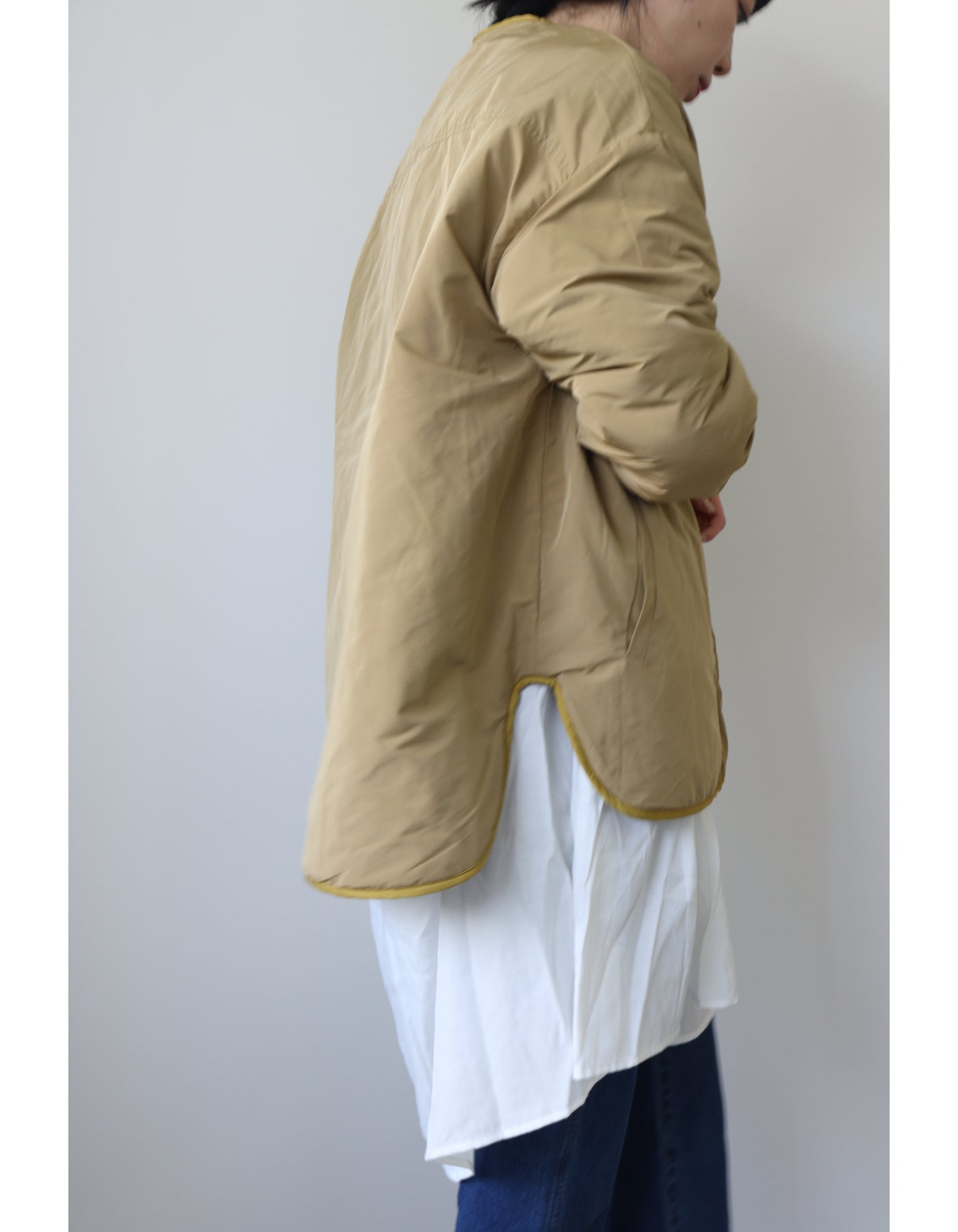 【ACUTA アクータ】タフタリバーシブル中綿ブルゾン
