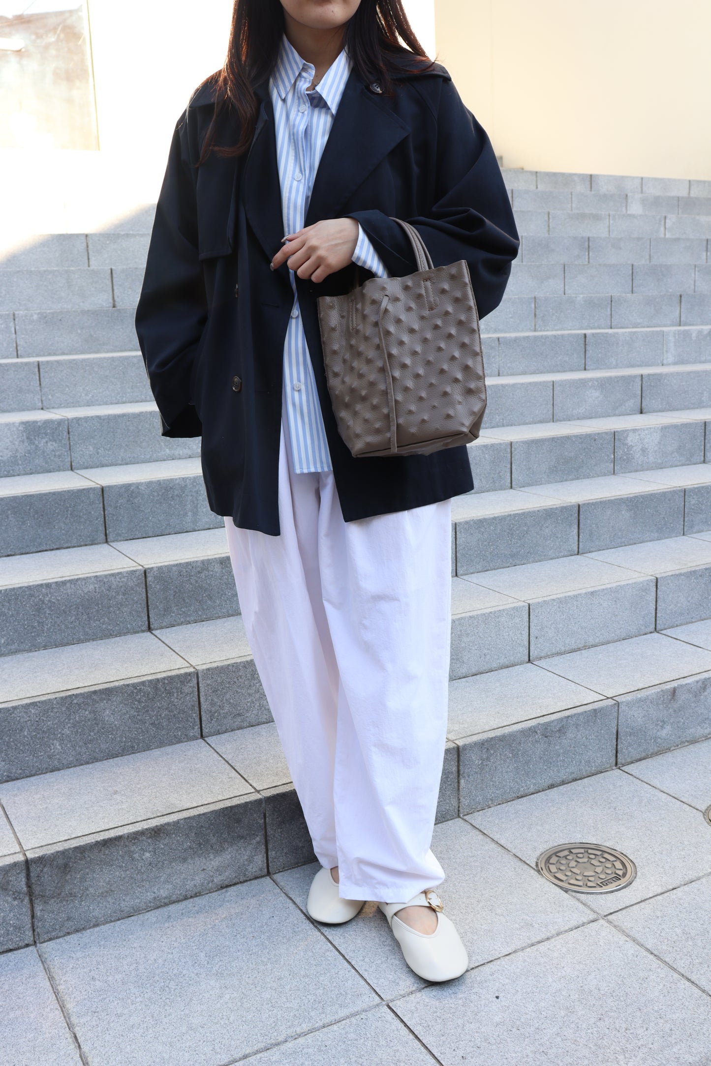 【MILLELA FIRENZE】【新色】エンボススタッズミニトートバッグ