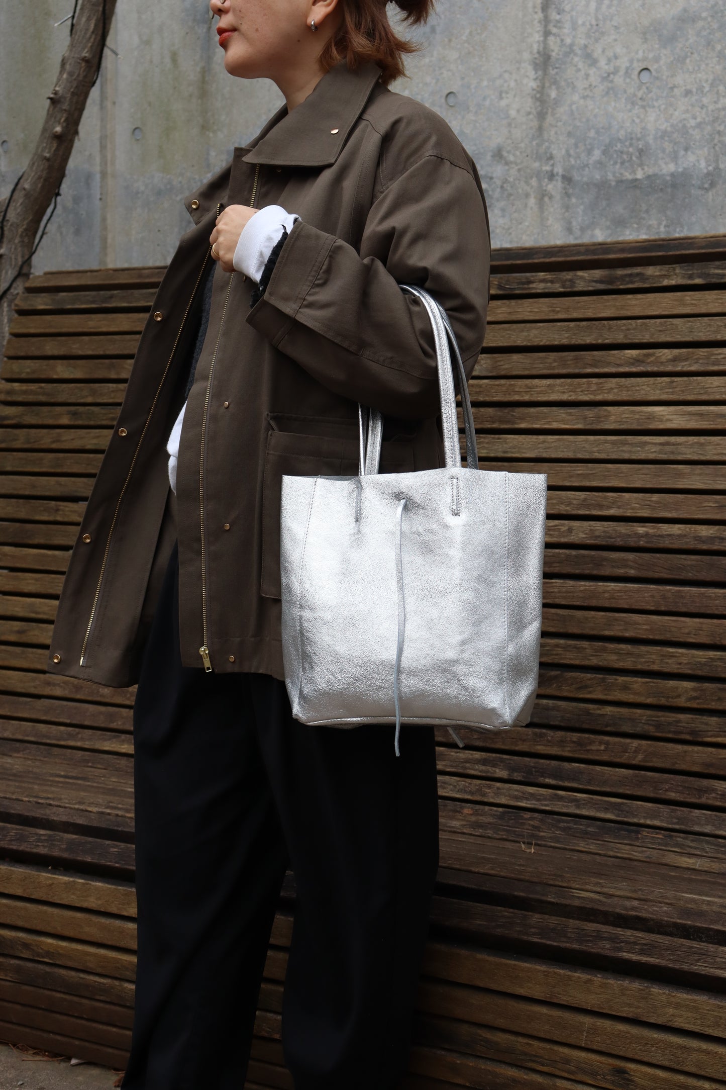 【MILLELA  FIRENZE】ミドルトートバッグ