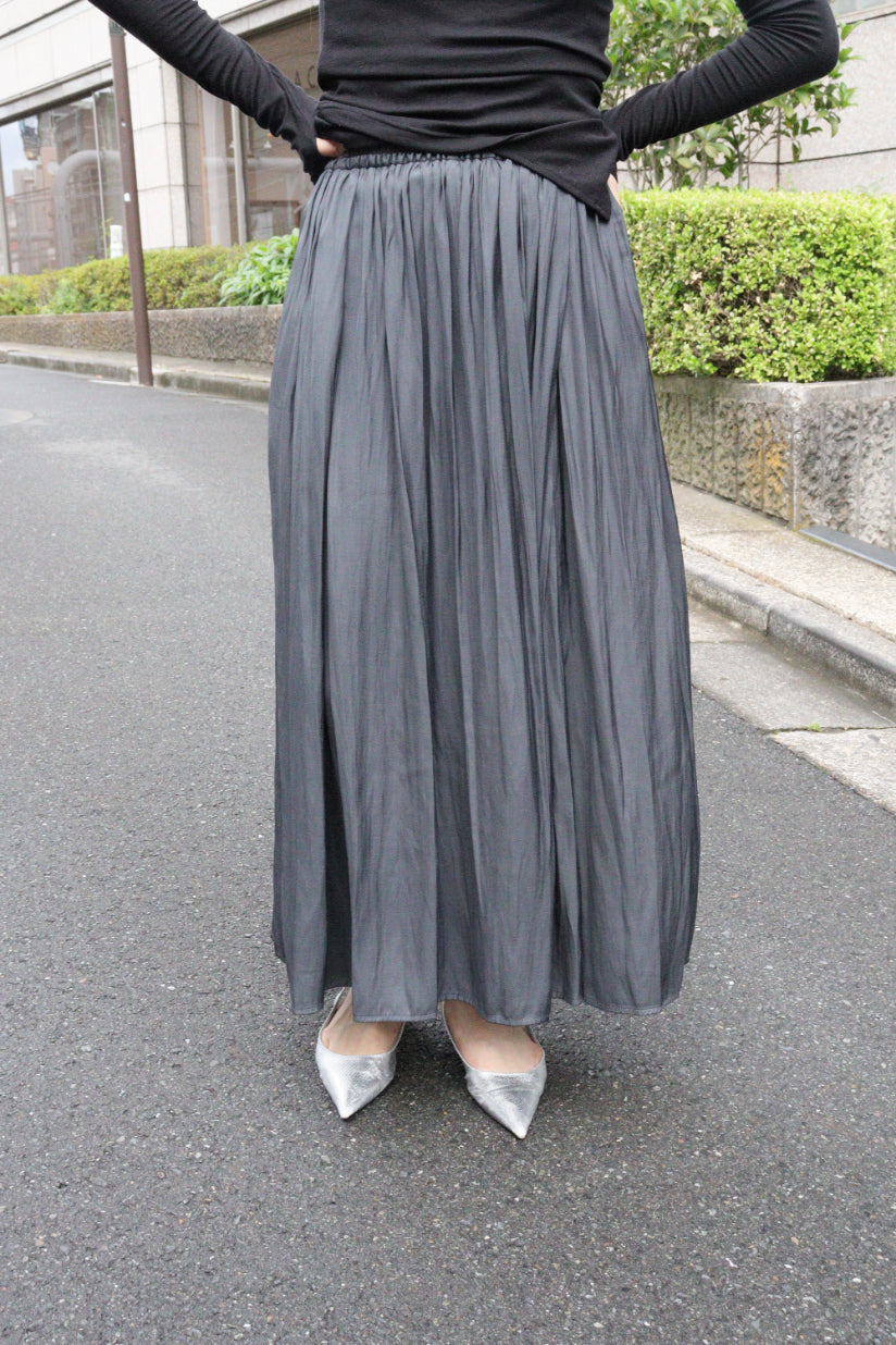 【ACUTA】【再入荷】割繊サテンラップパンツ