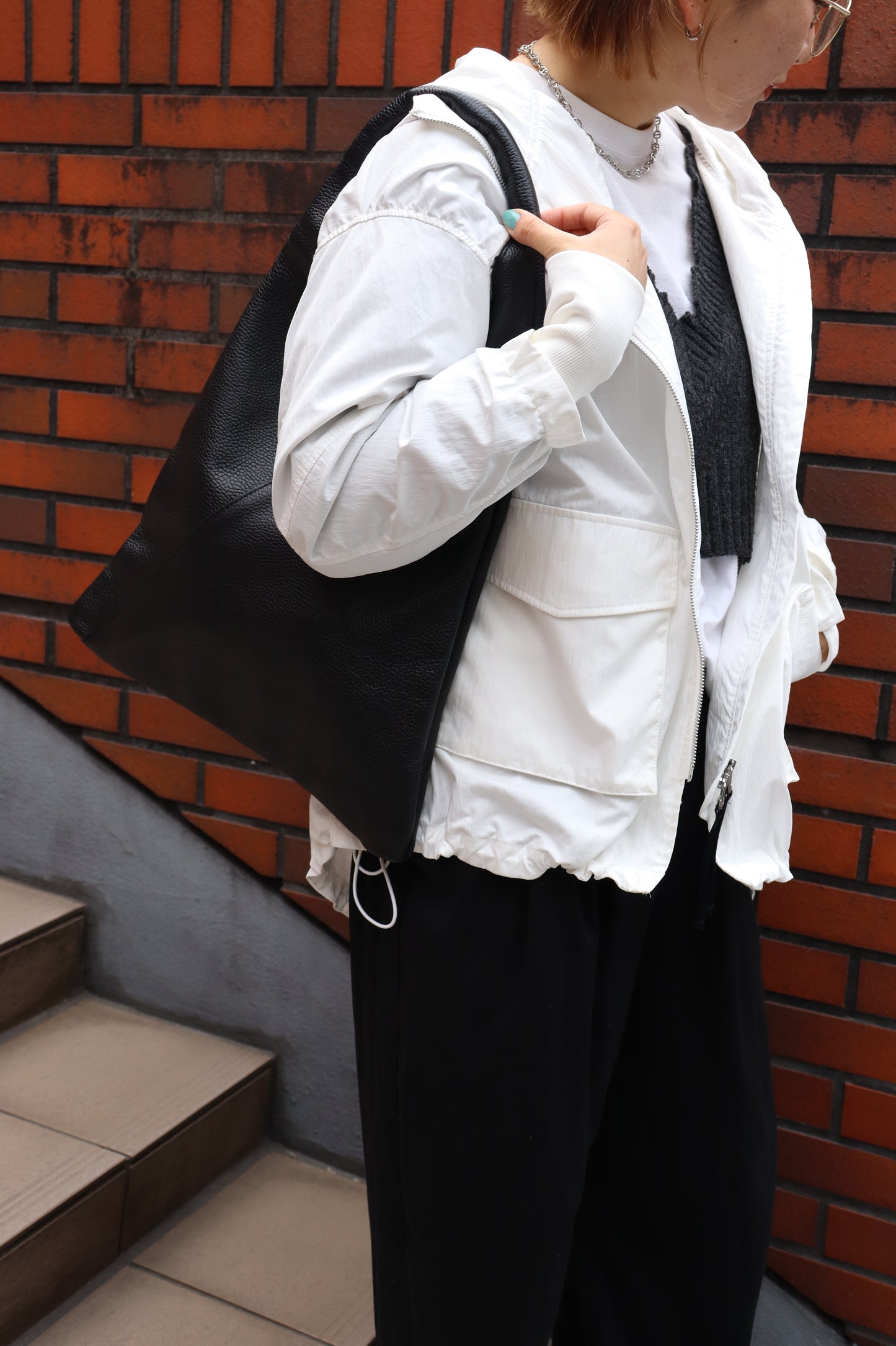 【MILLELA  FIRENZE】トライアングルミディバッグ