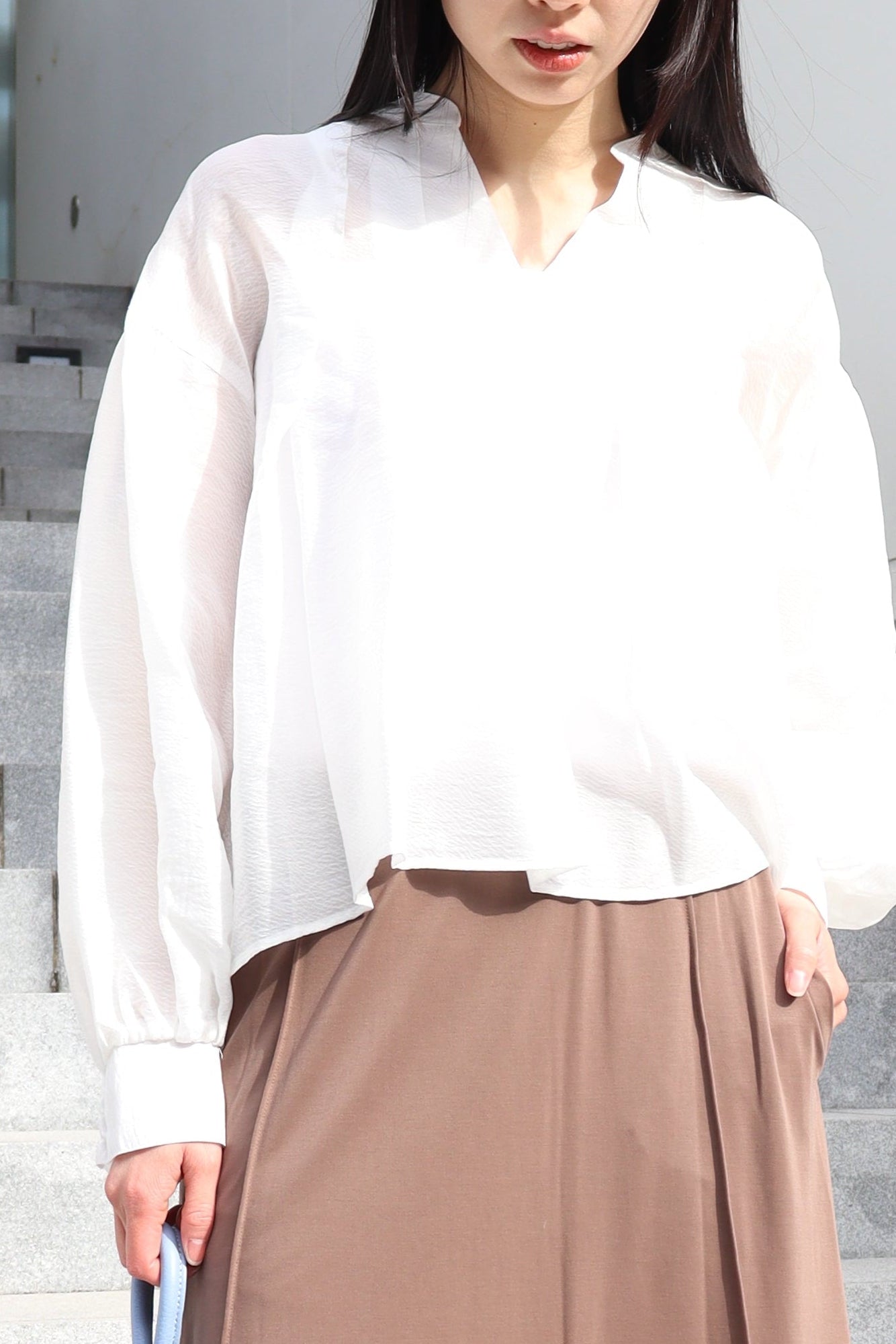 【ACUTA】 シアージャガードタックブラウス