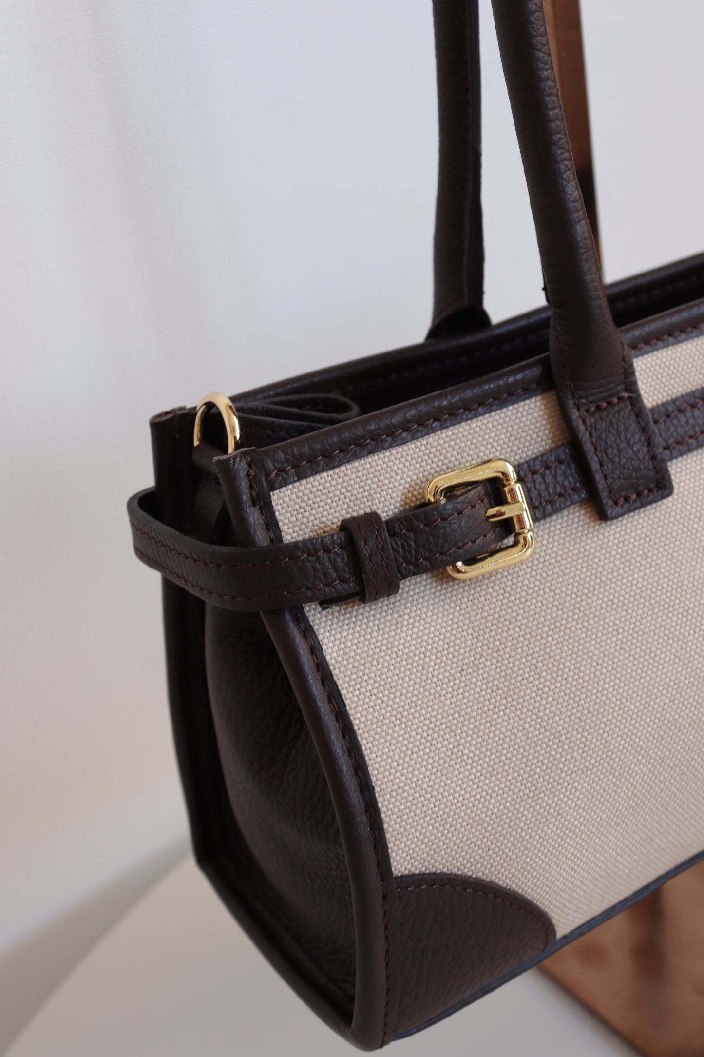 【MILLELA  FIRENZE】レザー×キャンバス2WAYバッグ