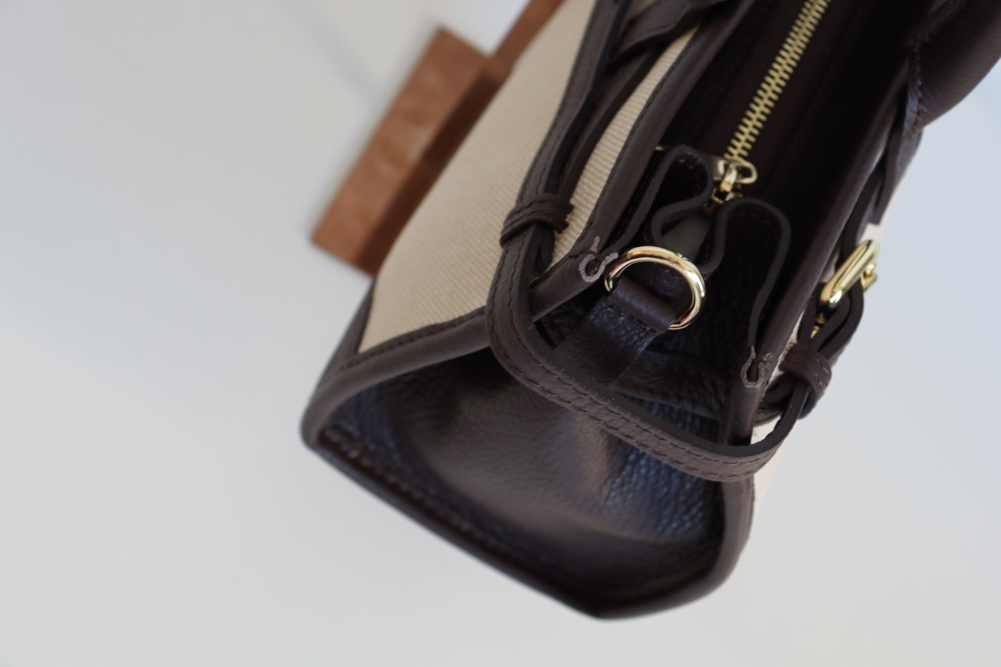 【MILLELA  FIRENZE】レザー×キャンバス2WAYバッグ