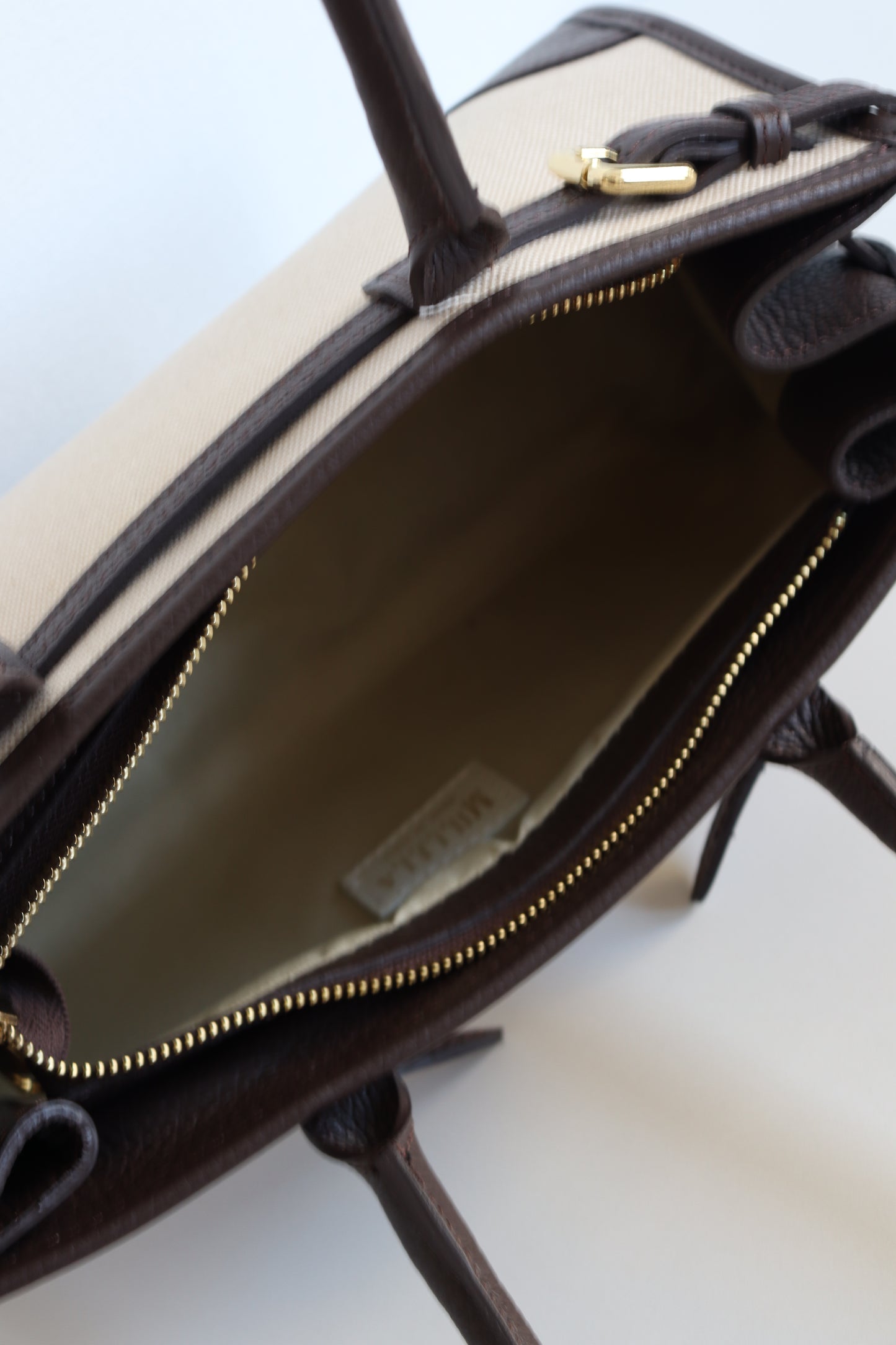【MILLELA  FIRENZE】レザー×キャンバス2WAYバッグ