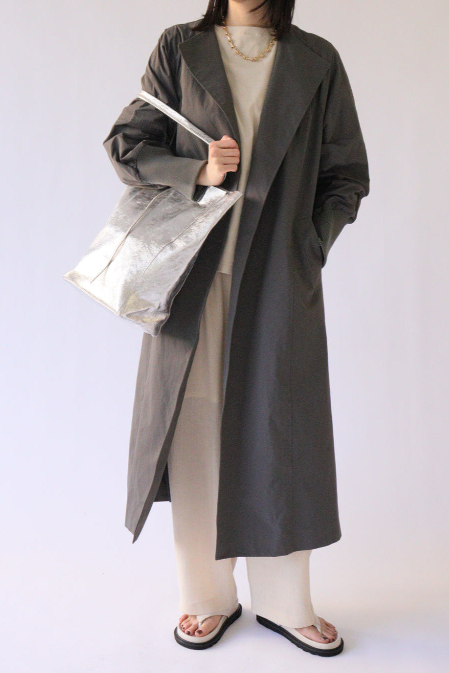 【ACUTA】【再入荷】【ロングセラー】袖リブバックベルトコート