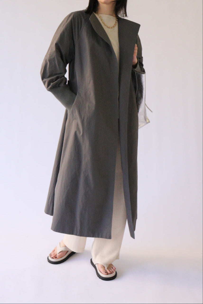 【ACUTA】【再入荷】【ロングセラー】袖リブバックベルトコート