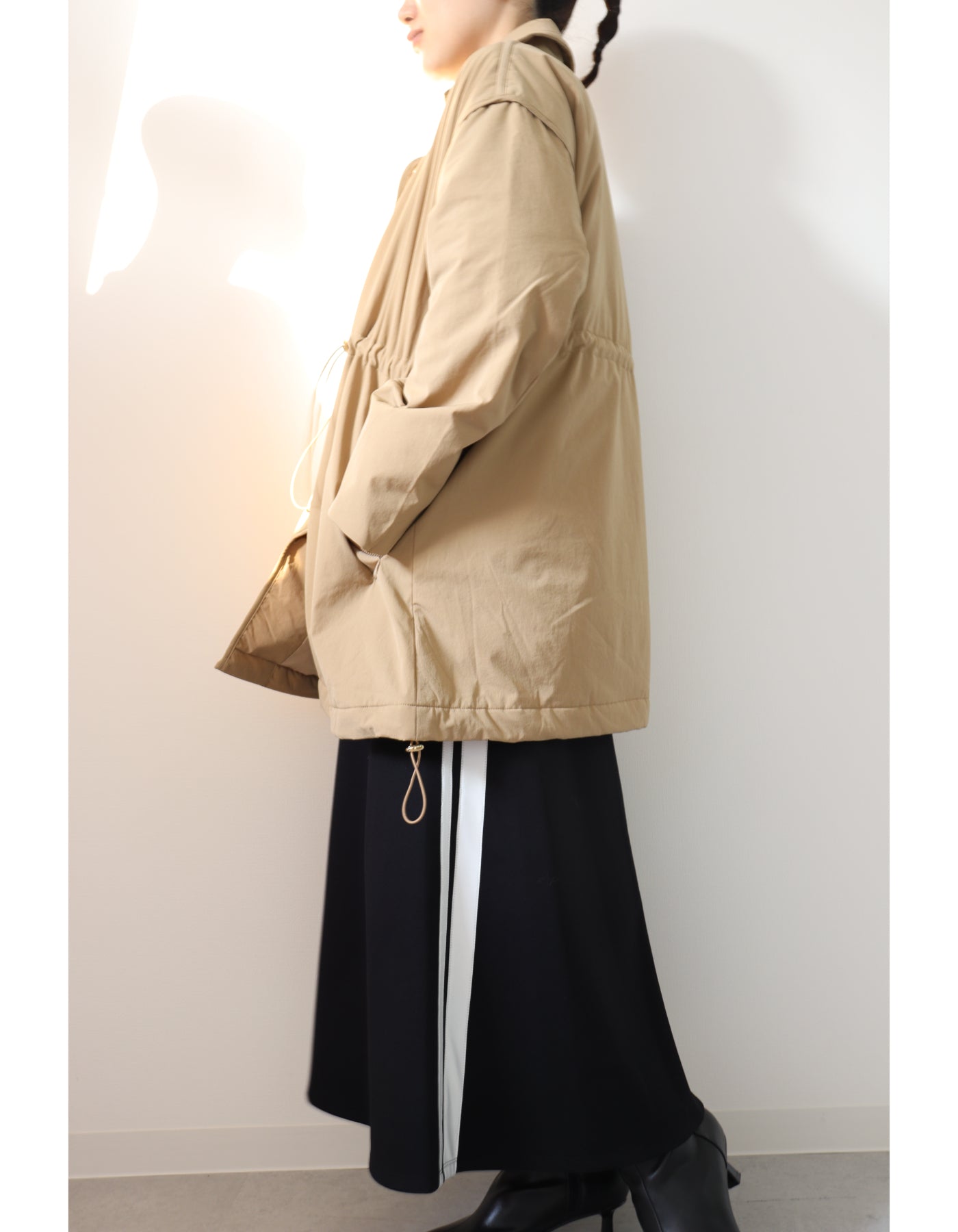 【ACUTA アクータ】中綿シームレスハーフコート