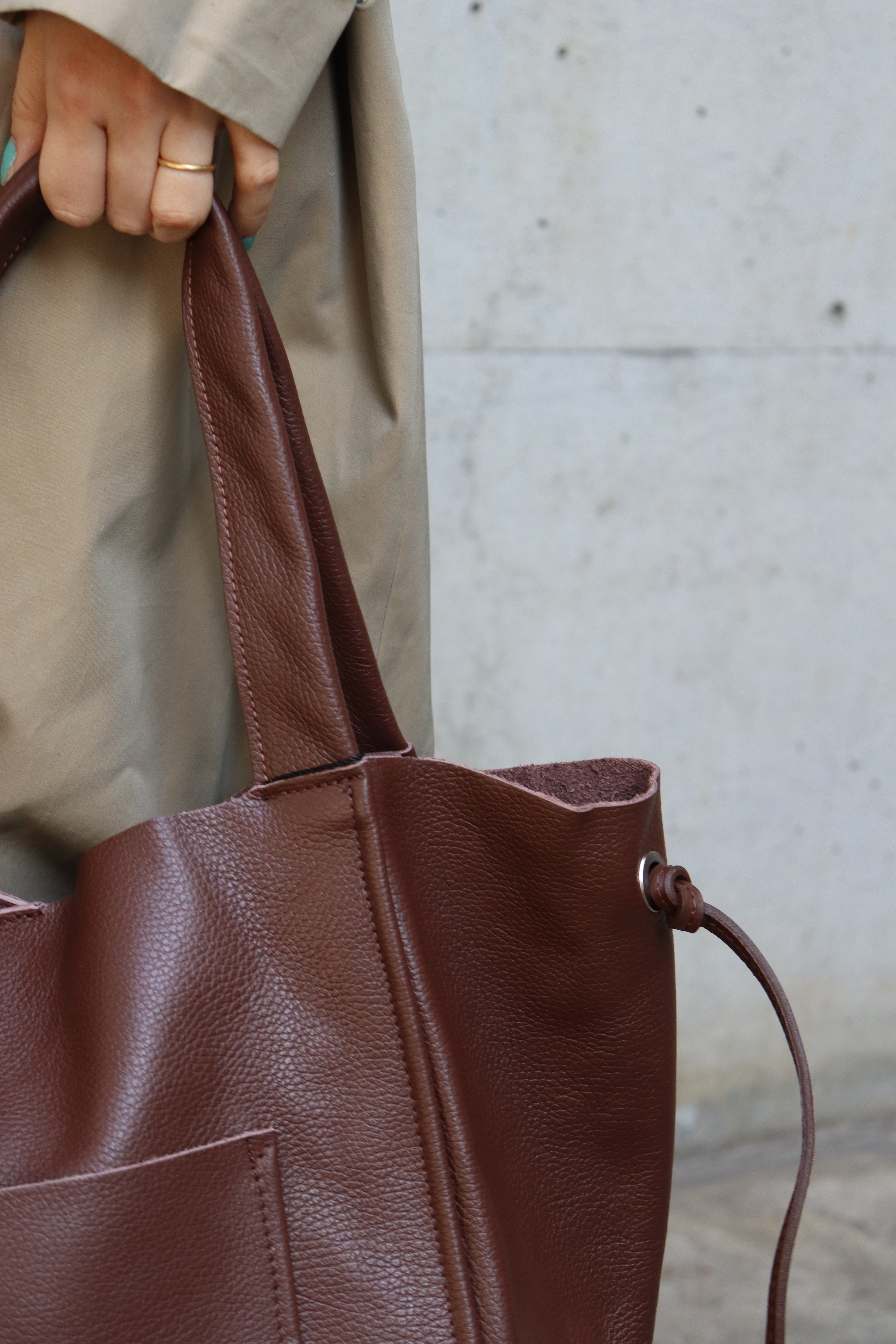 IMPORT】【MILLELA FIRENZE】【再入荷】ビッグレザートートバッグ