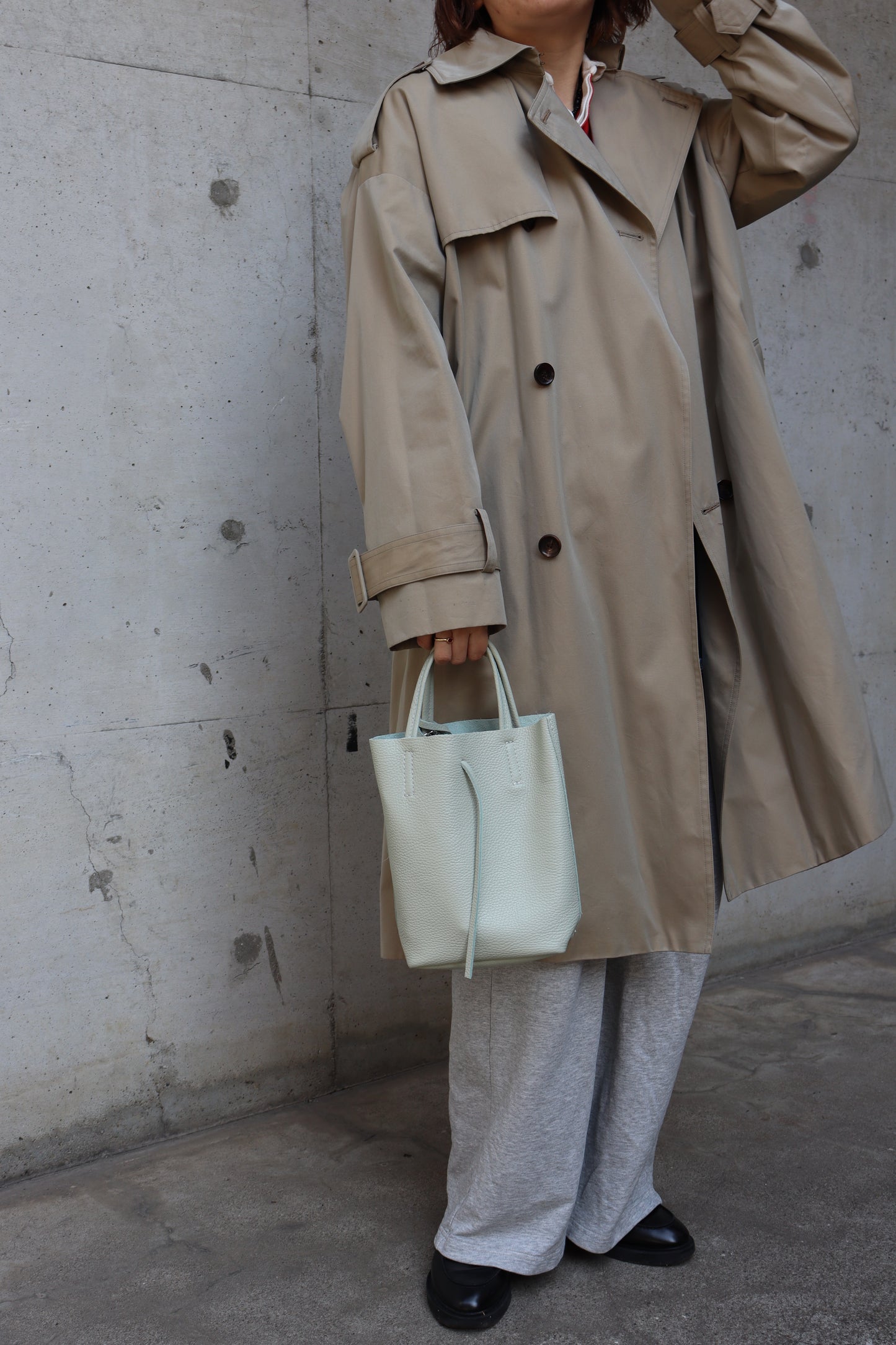 【MILLELA FIRENZE】シュリンクレザーミニトートバッグ