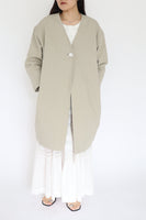 【ACUTA】 リネンブレンドコクーンコート