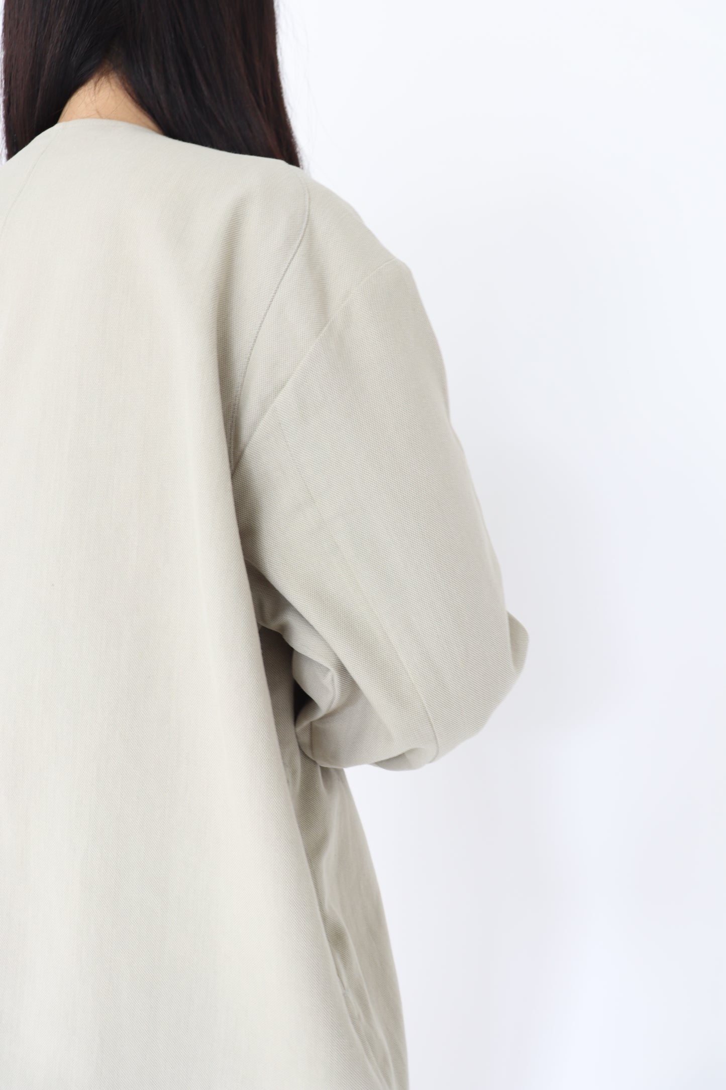 【ACUTA】 リネンブレンドコクーンコート