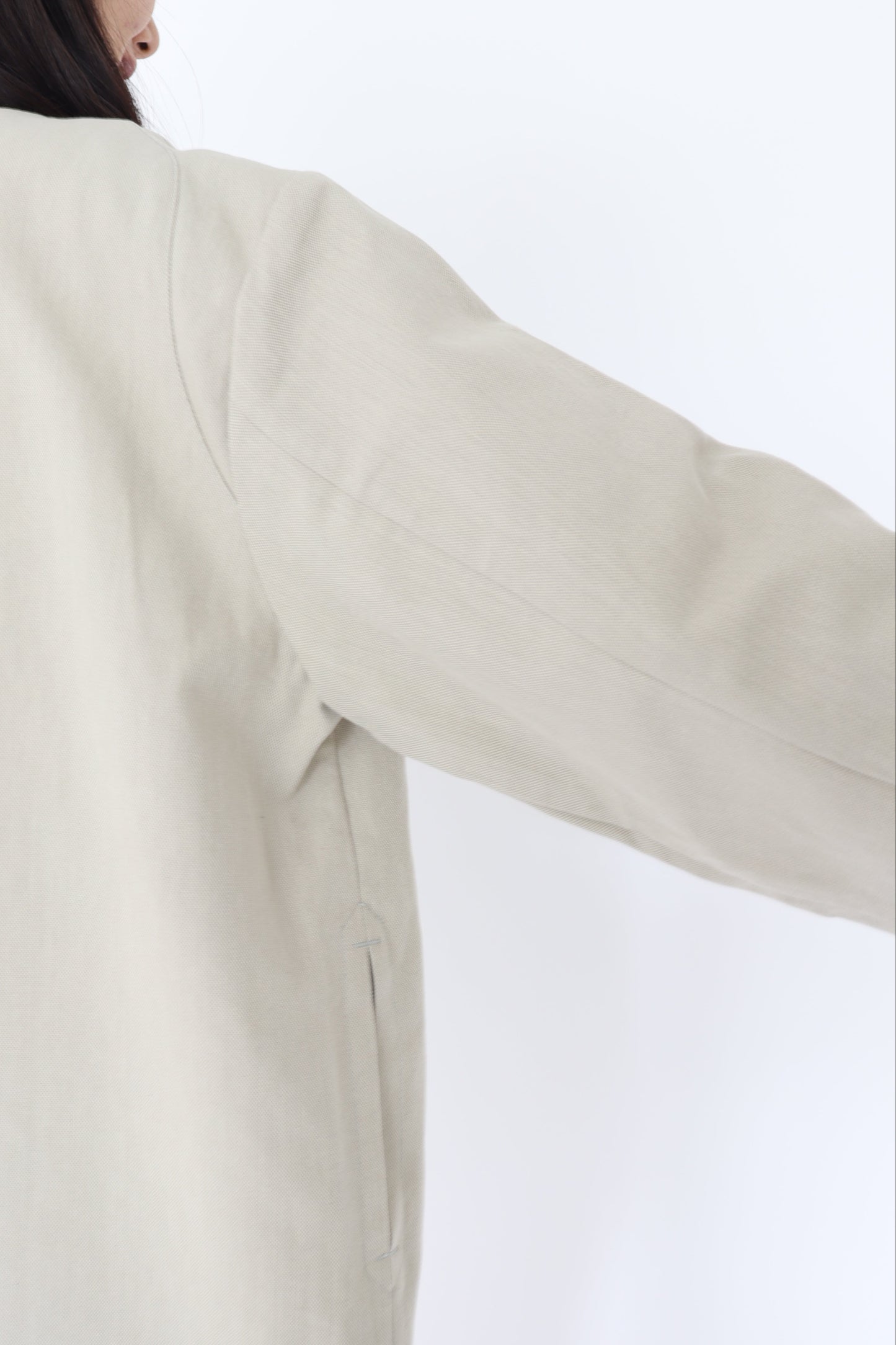 【ACUTA】 リネンブレンドコクーンコート