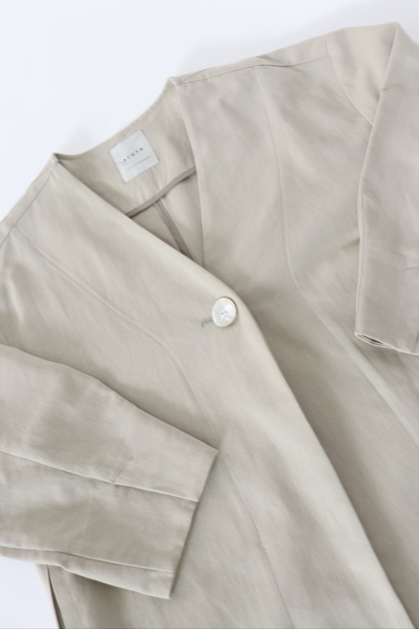 【ACUTA】 リネンブレンドコクーンコート