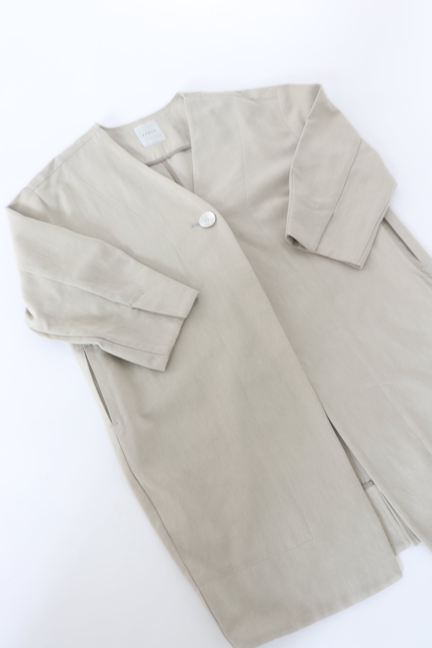 【ACUTA】 リネンブレンドコクーンコート