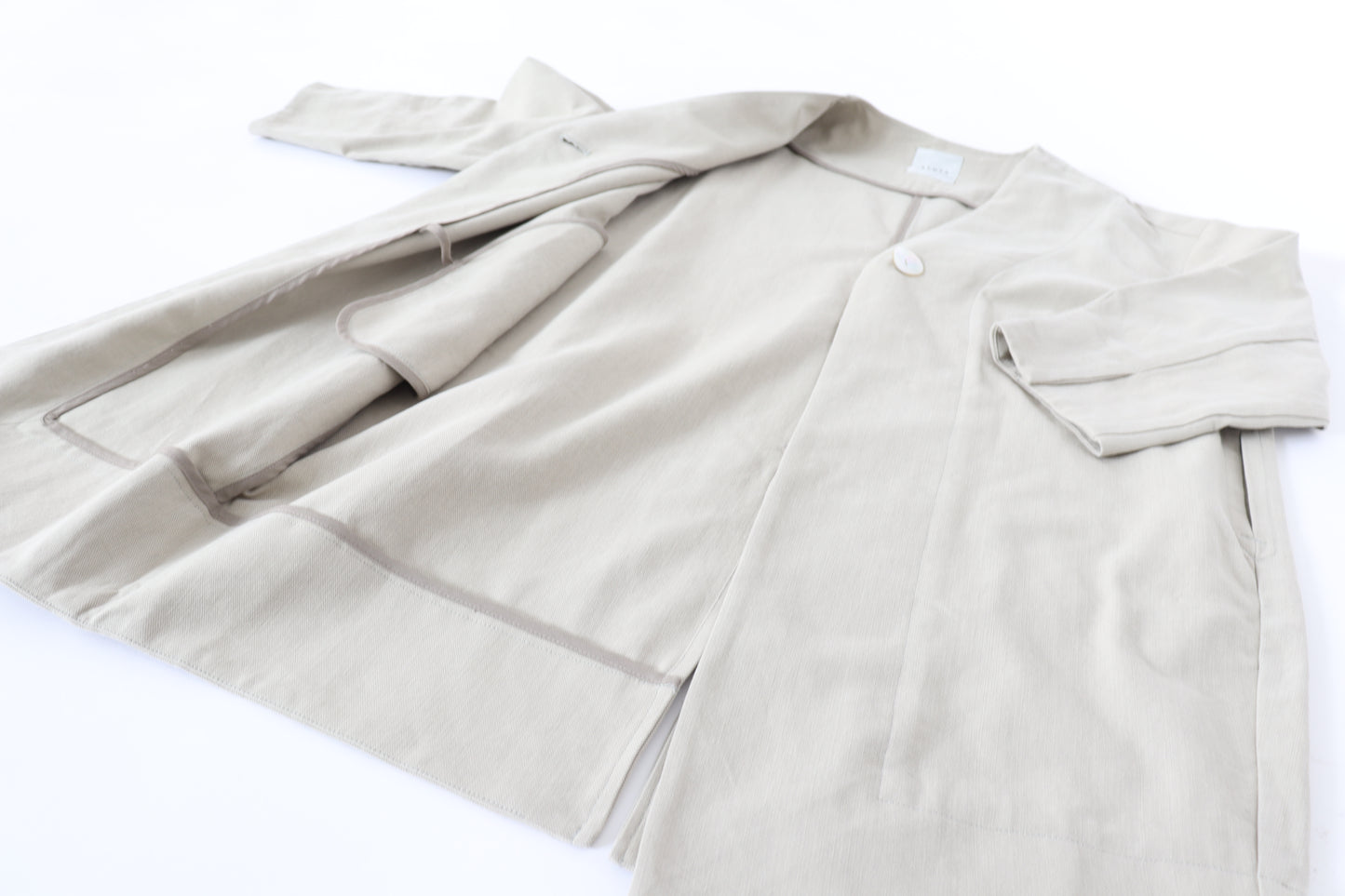 【ACUTA】 リネンブレンドコクーンコート