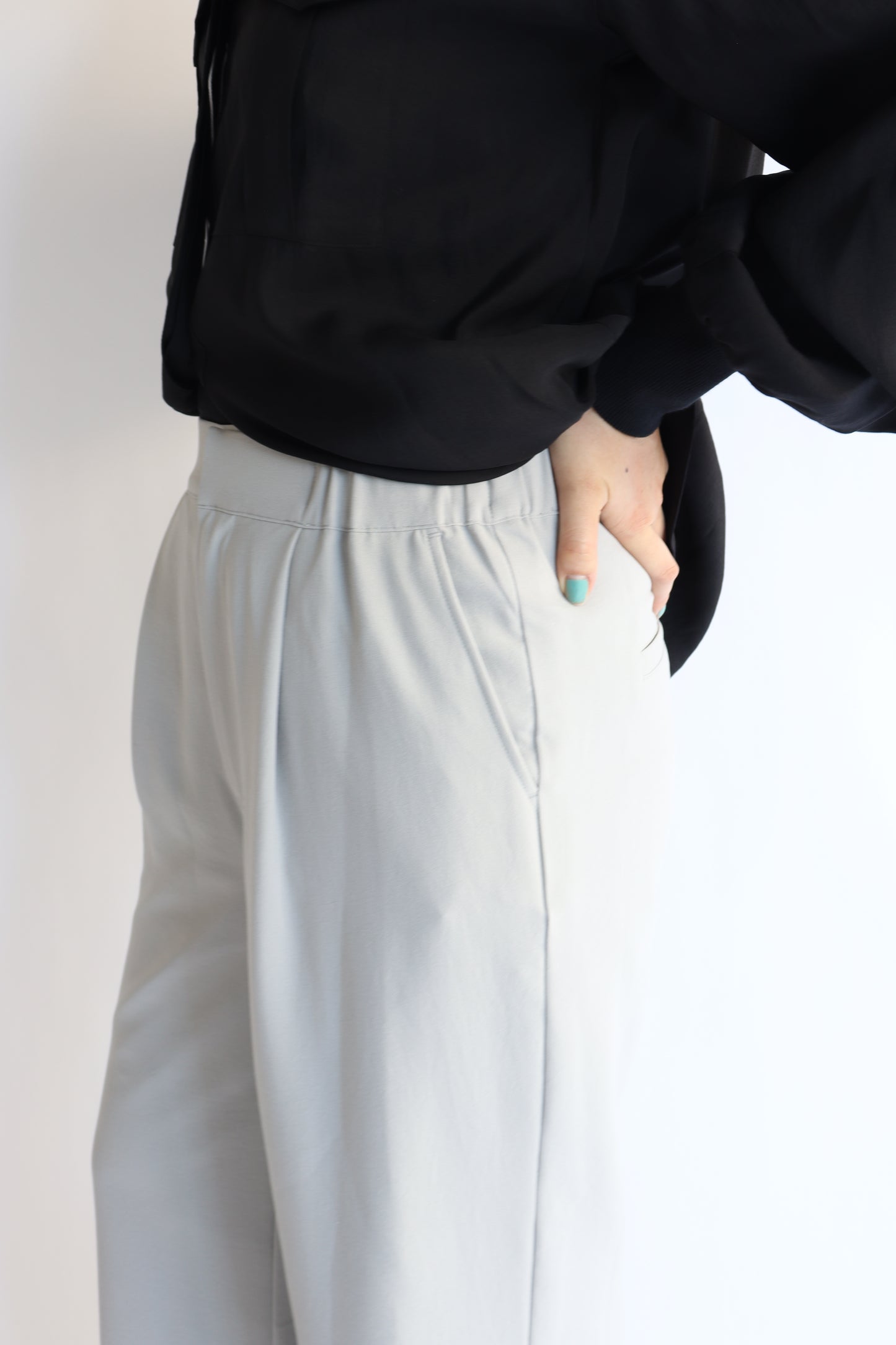 【ACUTA】2WAYジョーゼットワンタックパンツ