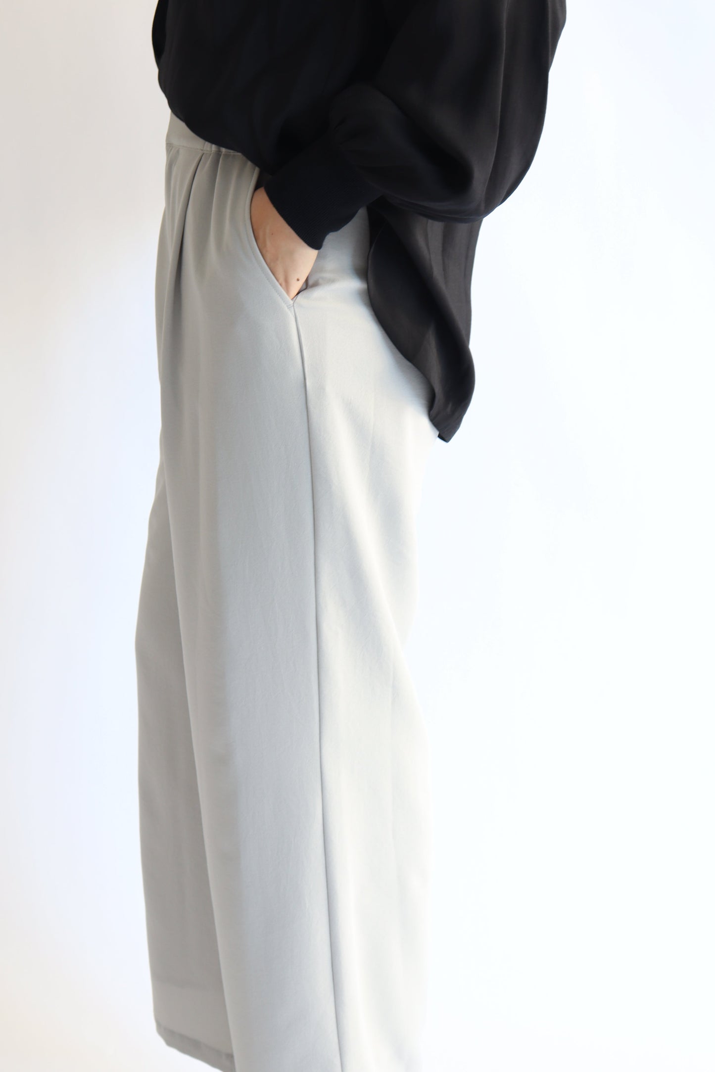 【ACUTA】2WAYジョーゼットワンタックパンツ