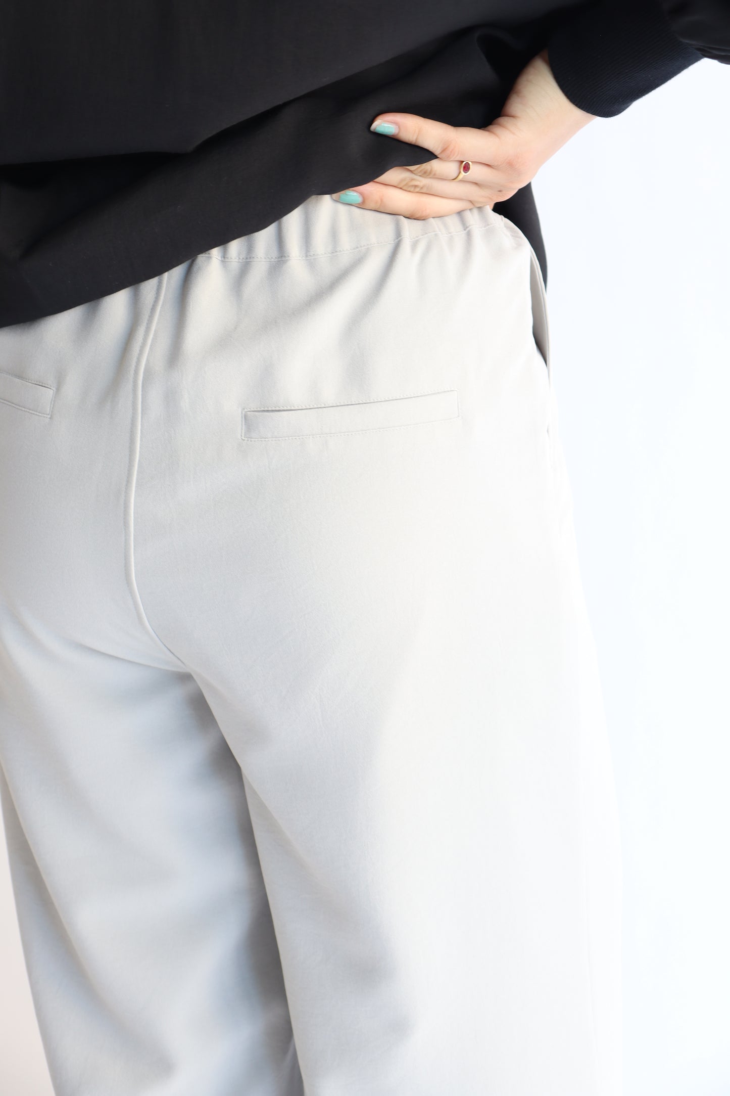 【ACUTA】2WAYジョーゼットワンタックパンツ