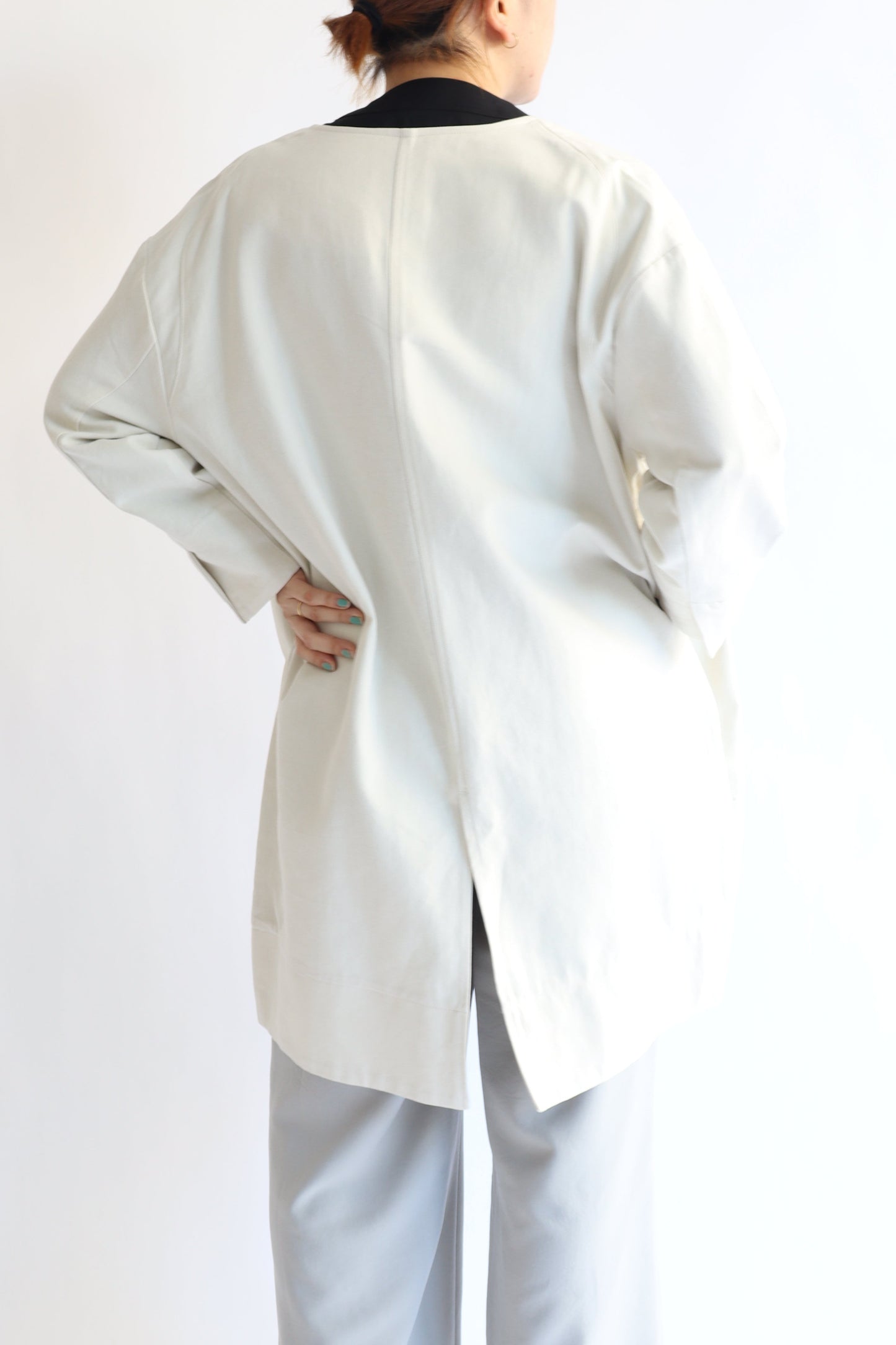 【ACUTA】 リネンブレンドコクーンコート